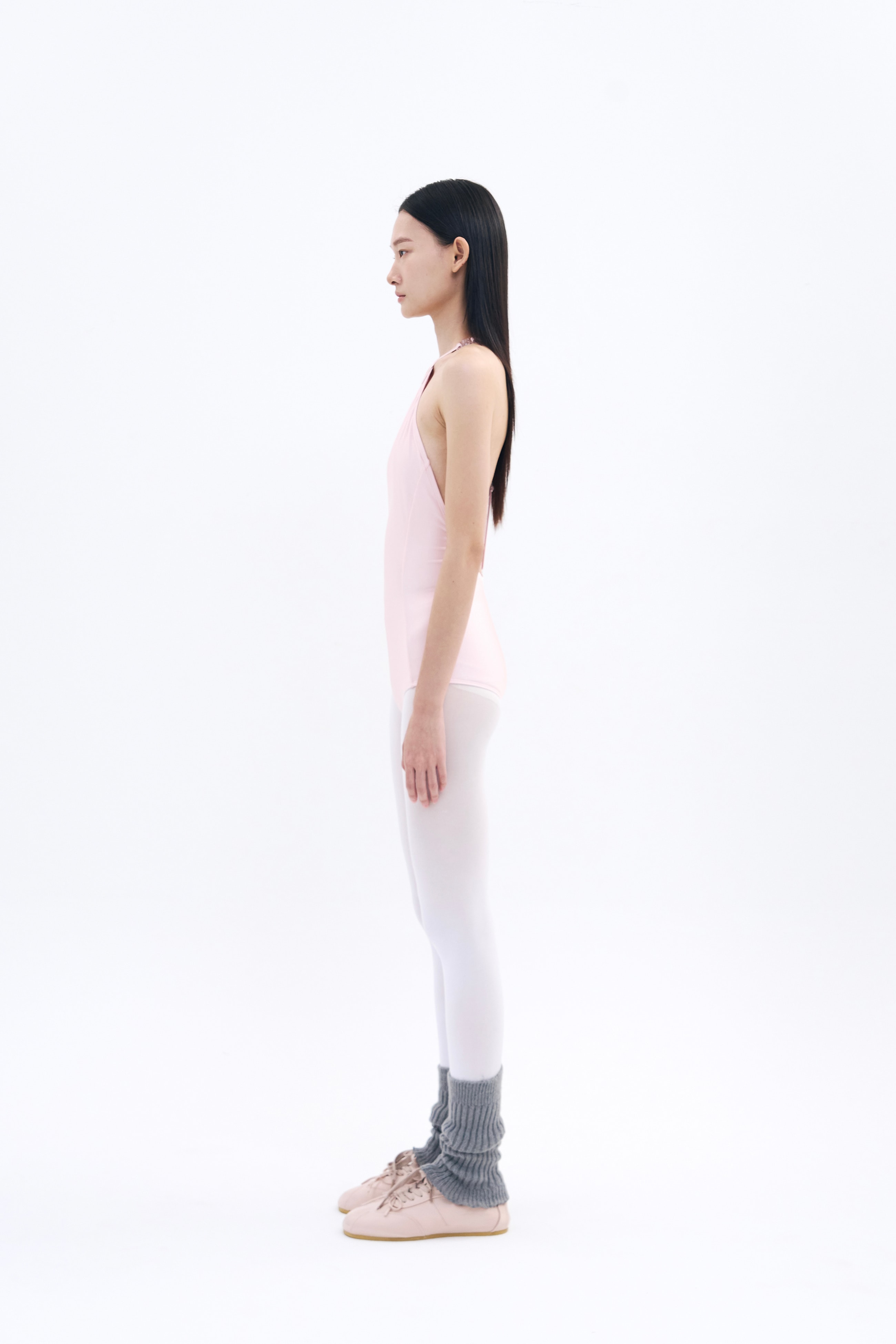 New Backbone Leotard _ Shiny Pink