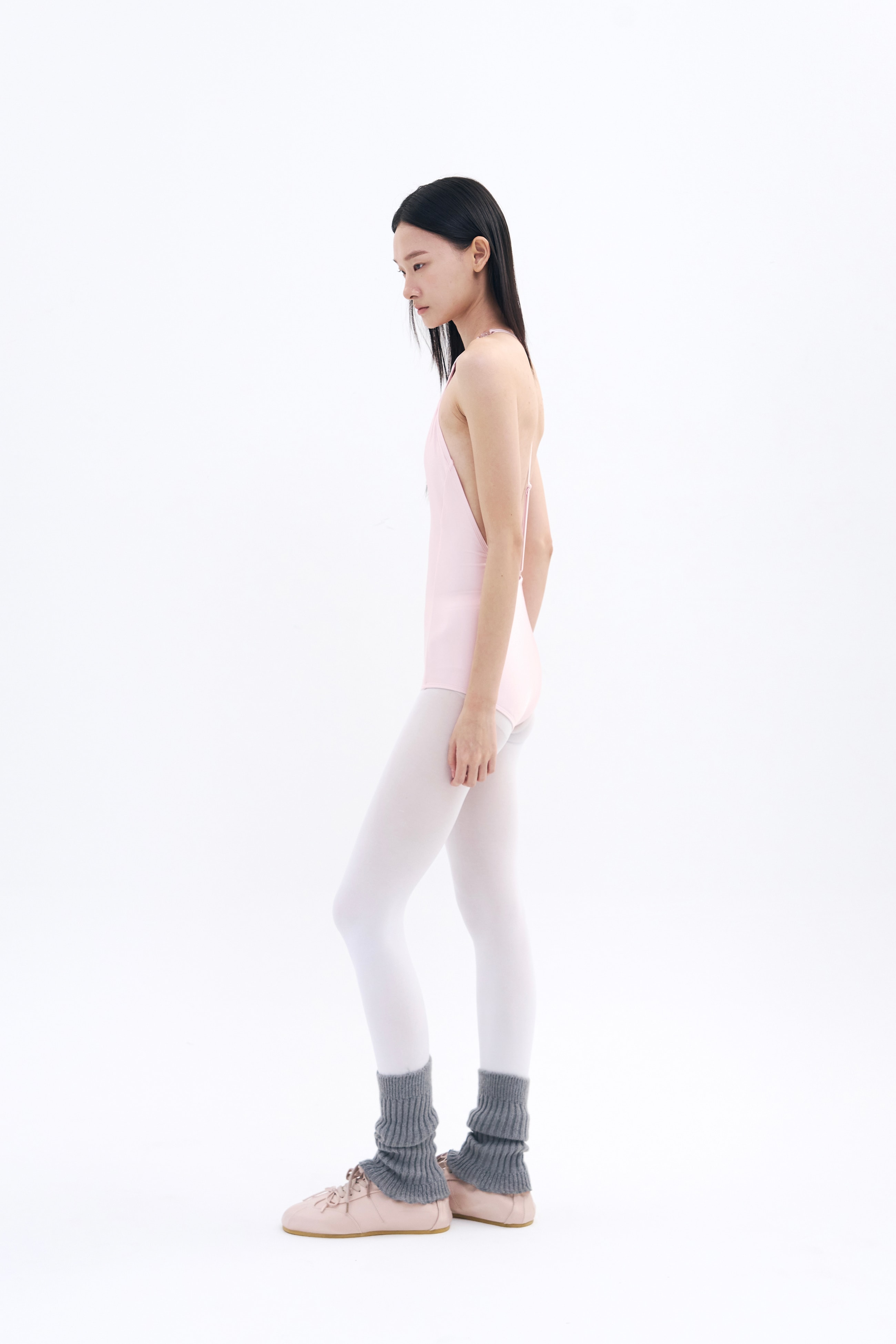 New Backbone Leotard _ Shiny Pink