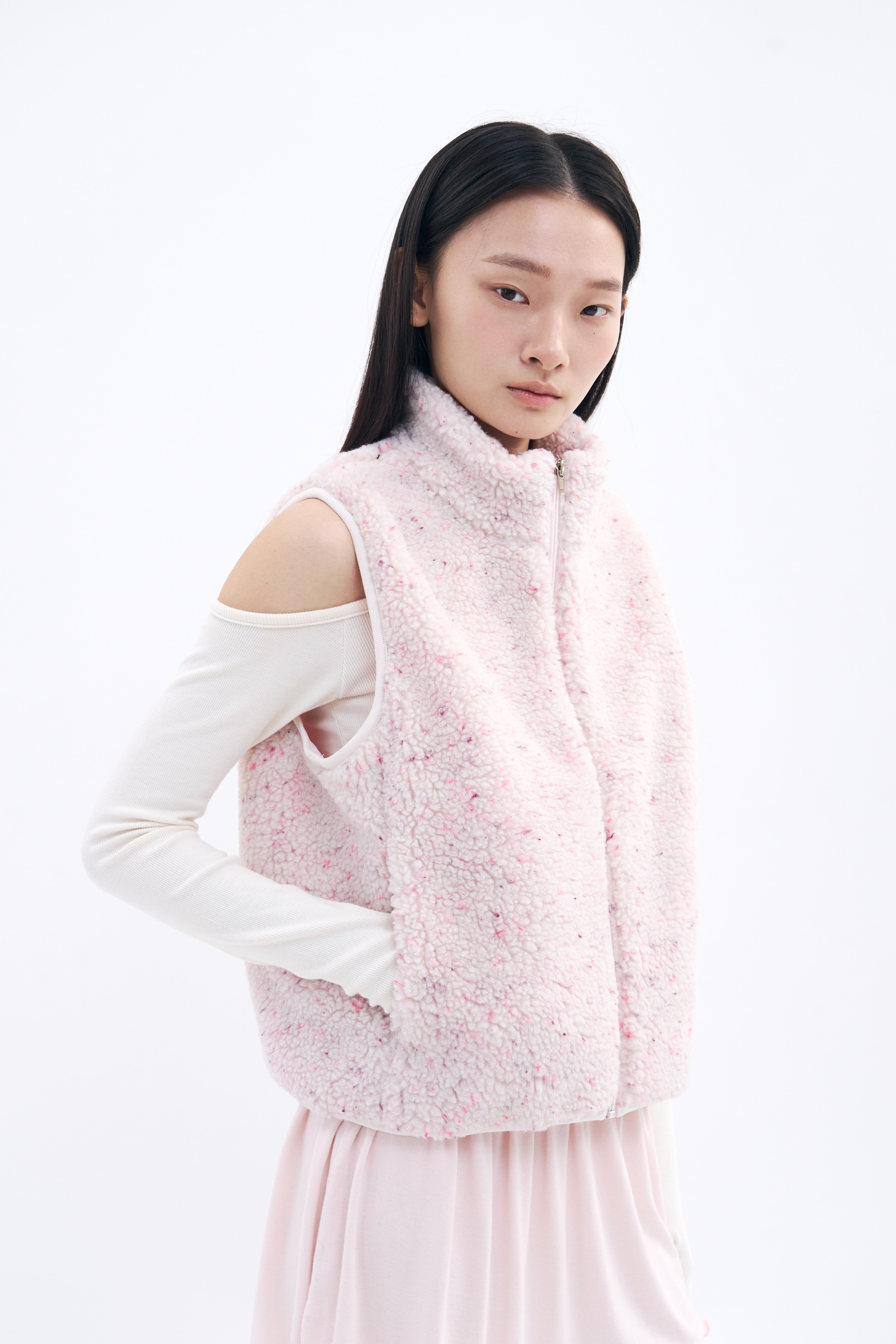 Cloud Nepp Vest _ Cotton Candy Pink
