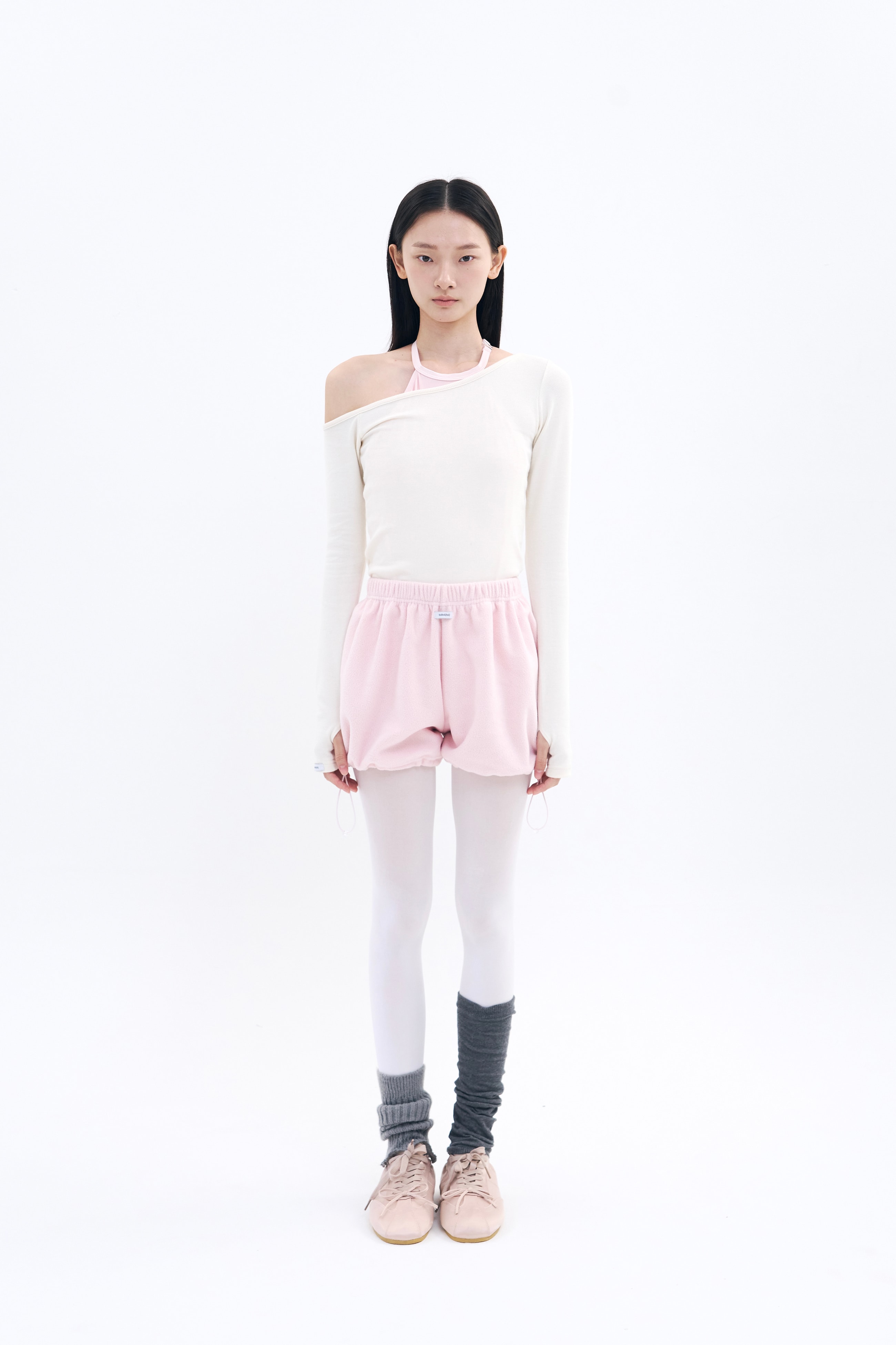 [19차 Reorder|10월 2주차 순차예약발송] Fleece Puff shorts _ Powder Pink