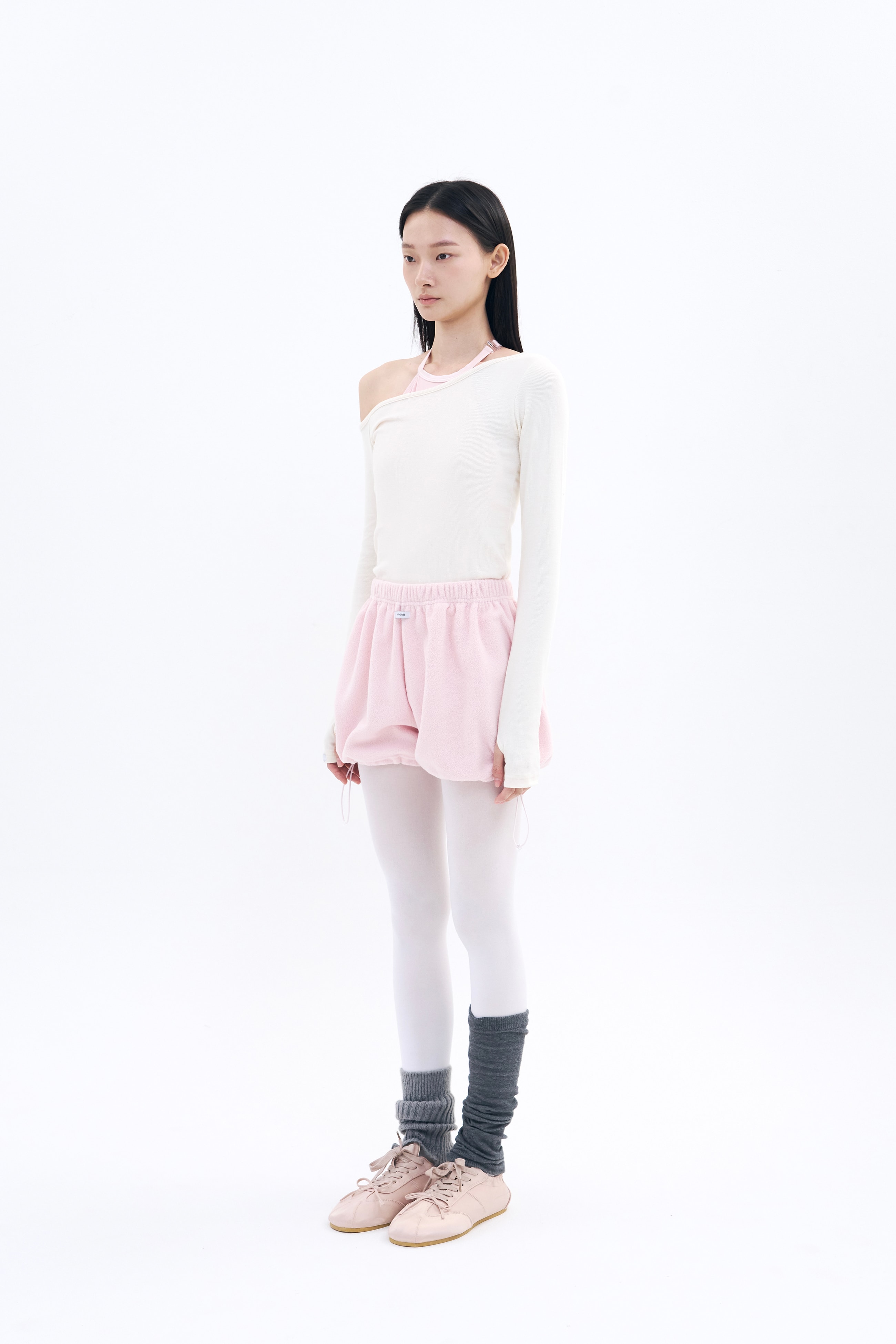 [19차 Reorder|10월 2주차 순차예약발송] Fleece Puff shorts _ Powder Pink