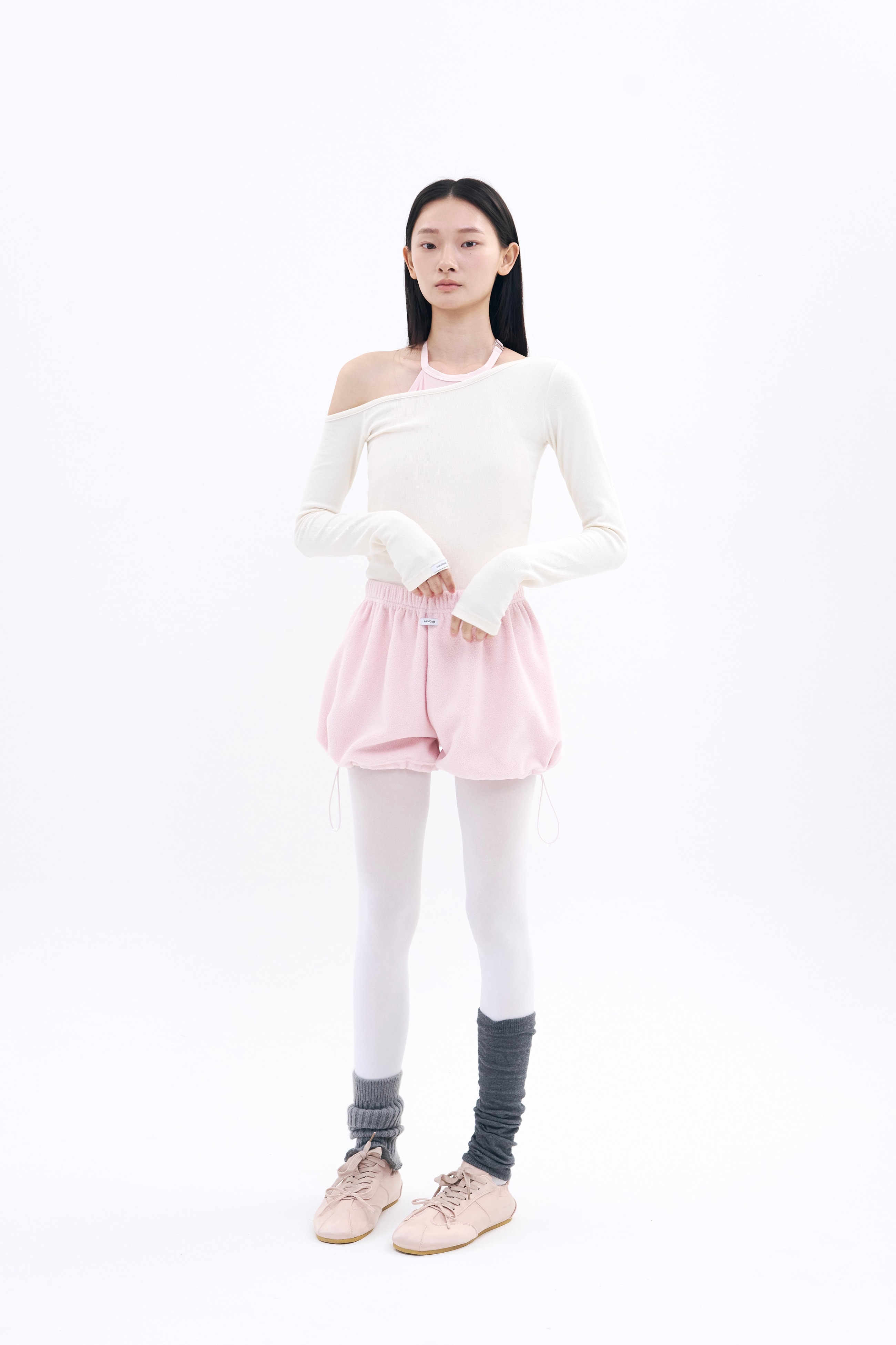 [19차 Reorder|10월 2주차 순차예약발송] Fleece Puff shorts _ Powder Pink