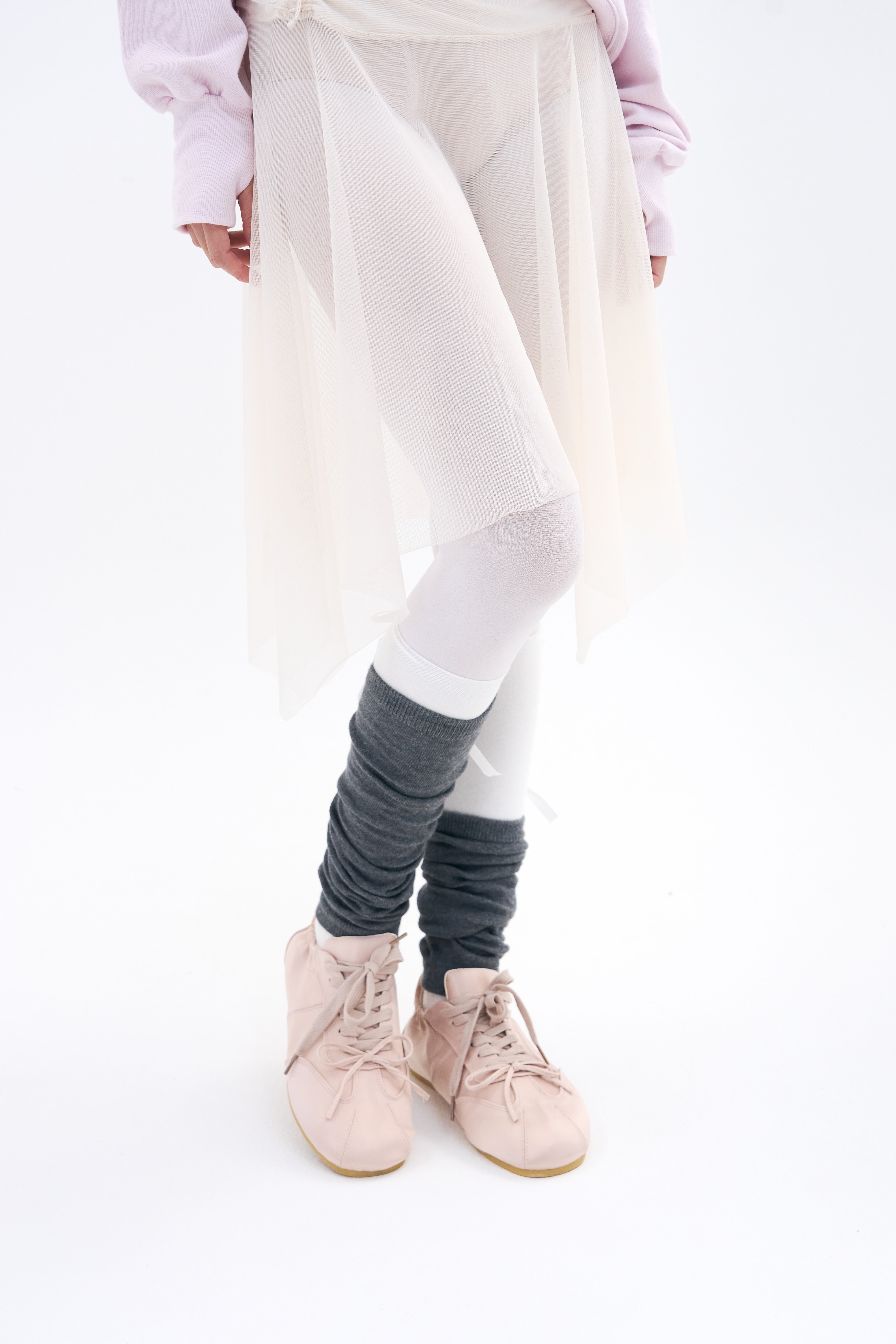[4차 Reorder]Bow of Air Mesh Skirt  _ Cream