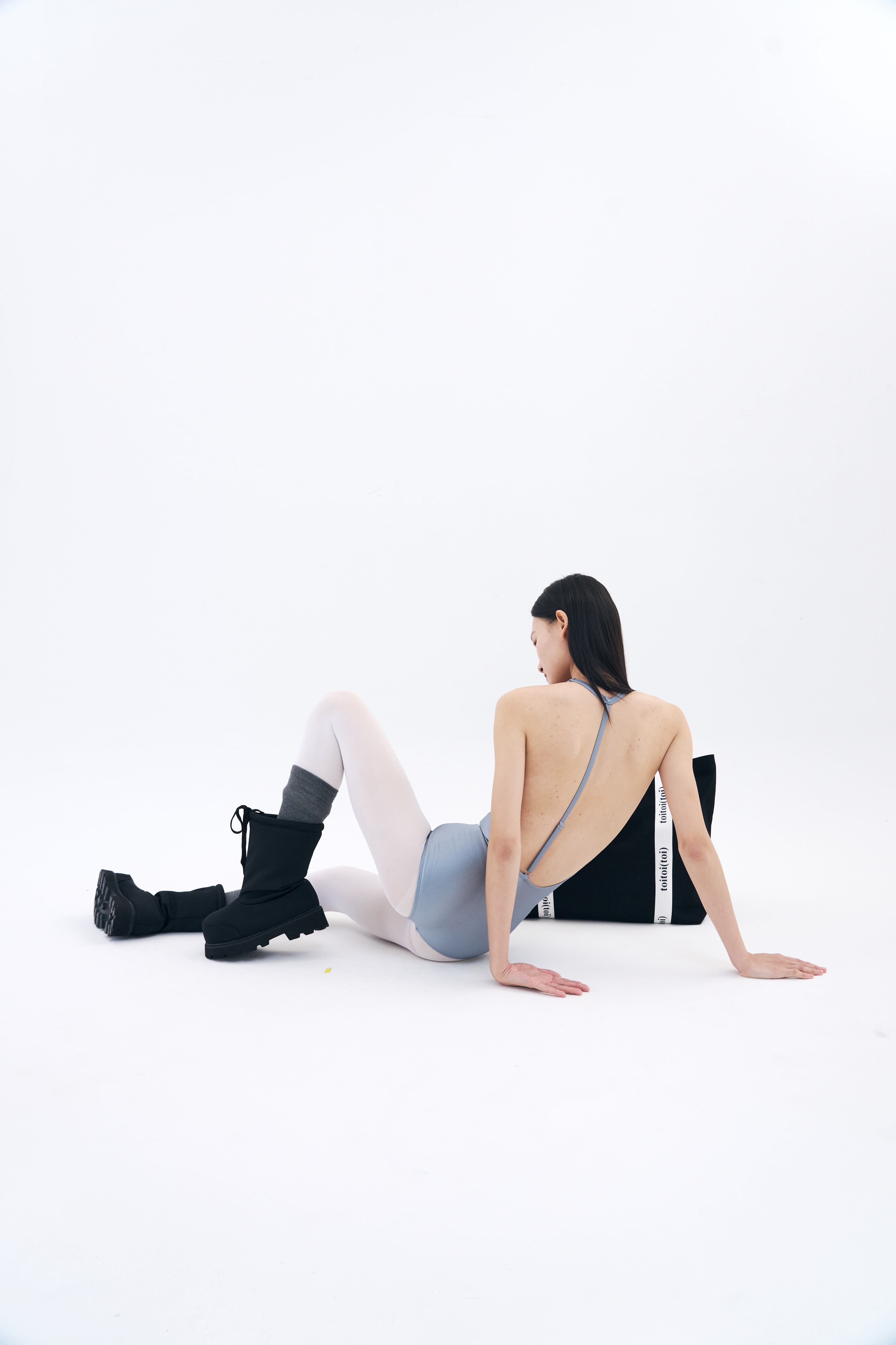 New Backbone Leotard _ Teal Silver