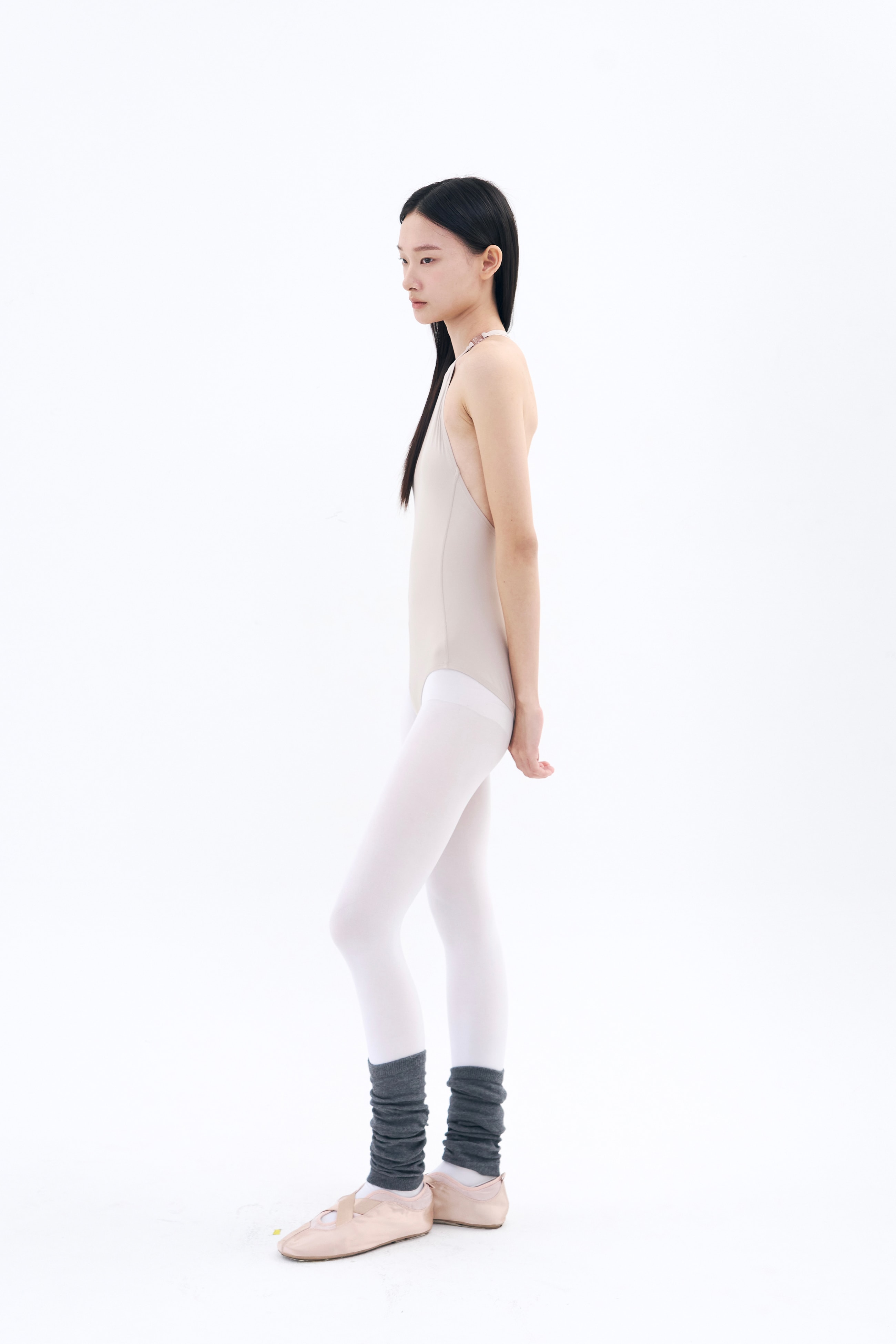 Back Twist Leotard  _ Dusty Skin