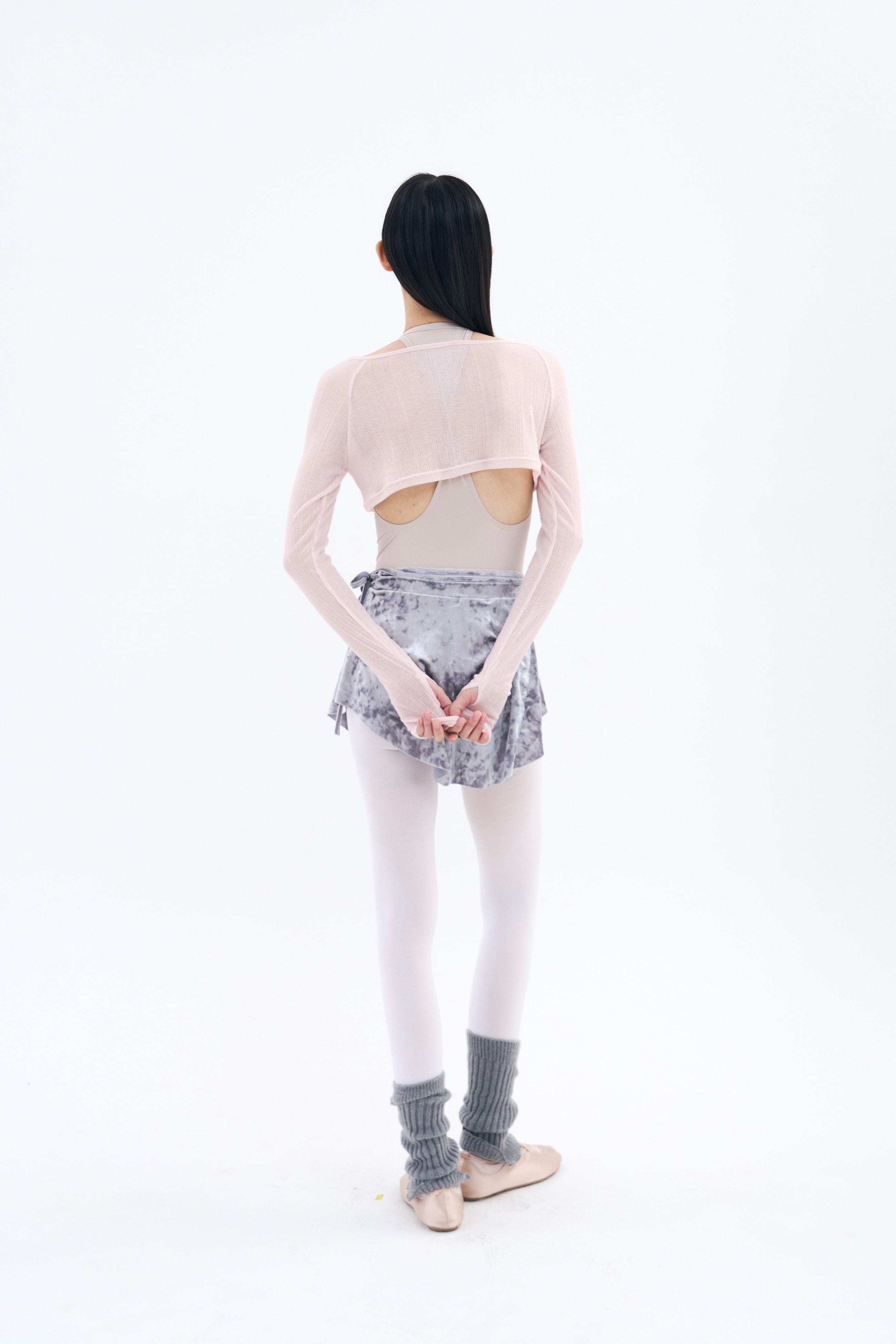 [Reorder | 8/21 (금) 순차 예약발송] Snap Cardigan Shrug _ Misty Peach