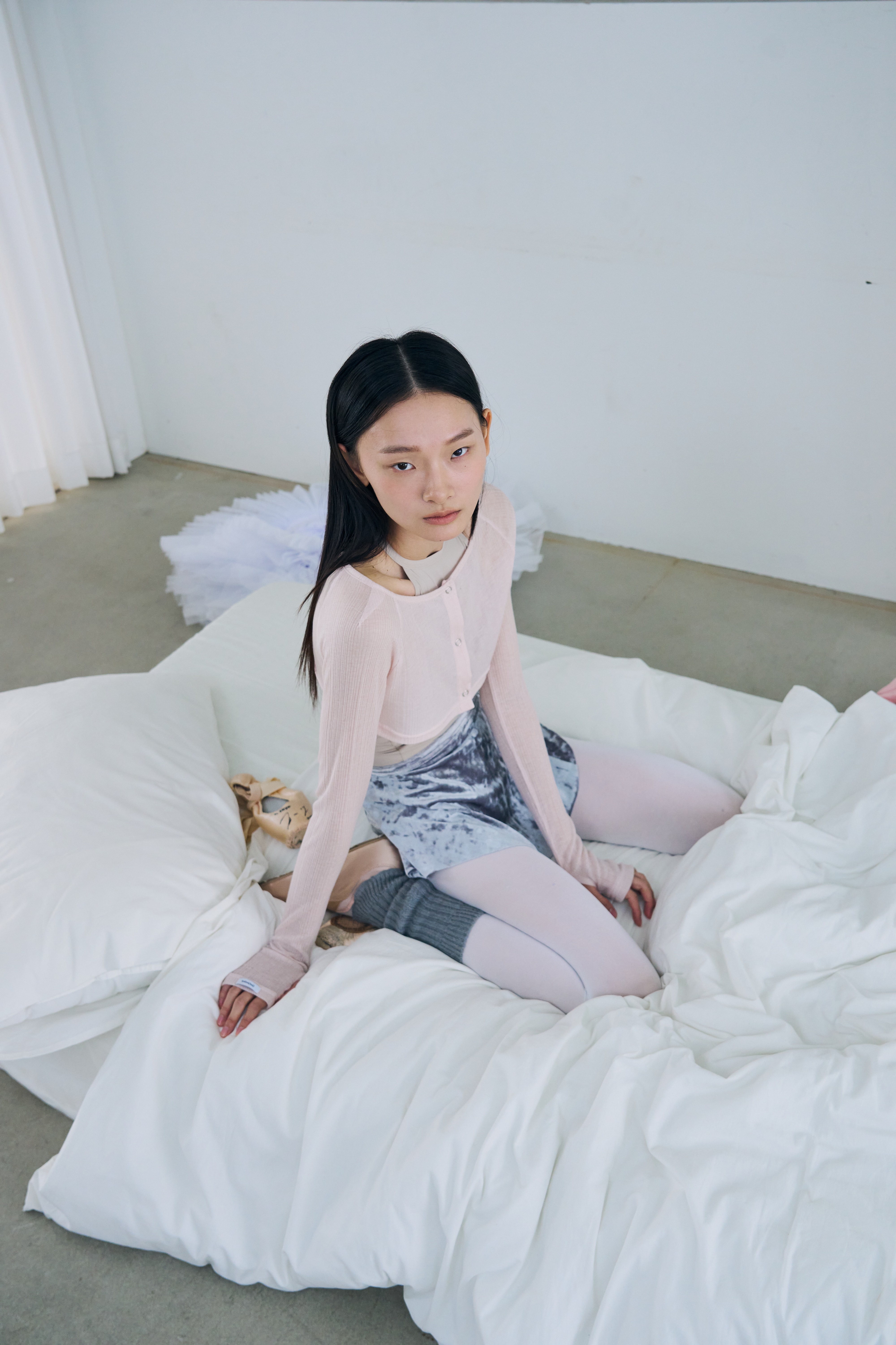 [Reorder | 8/21 (금) 순차 예약발송] Snap Cardigan Shrug _ Misty Peach