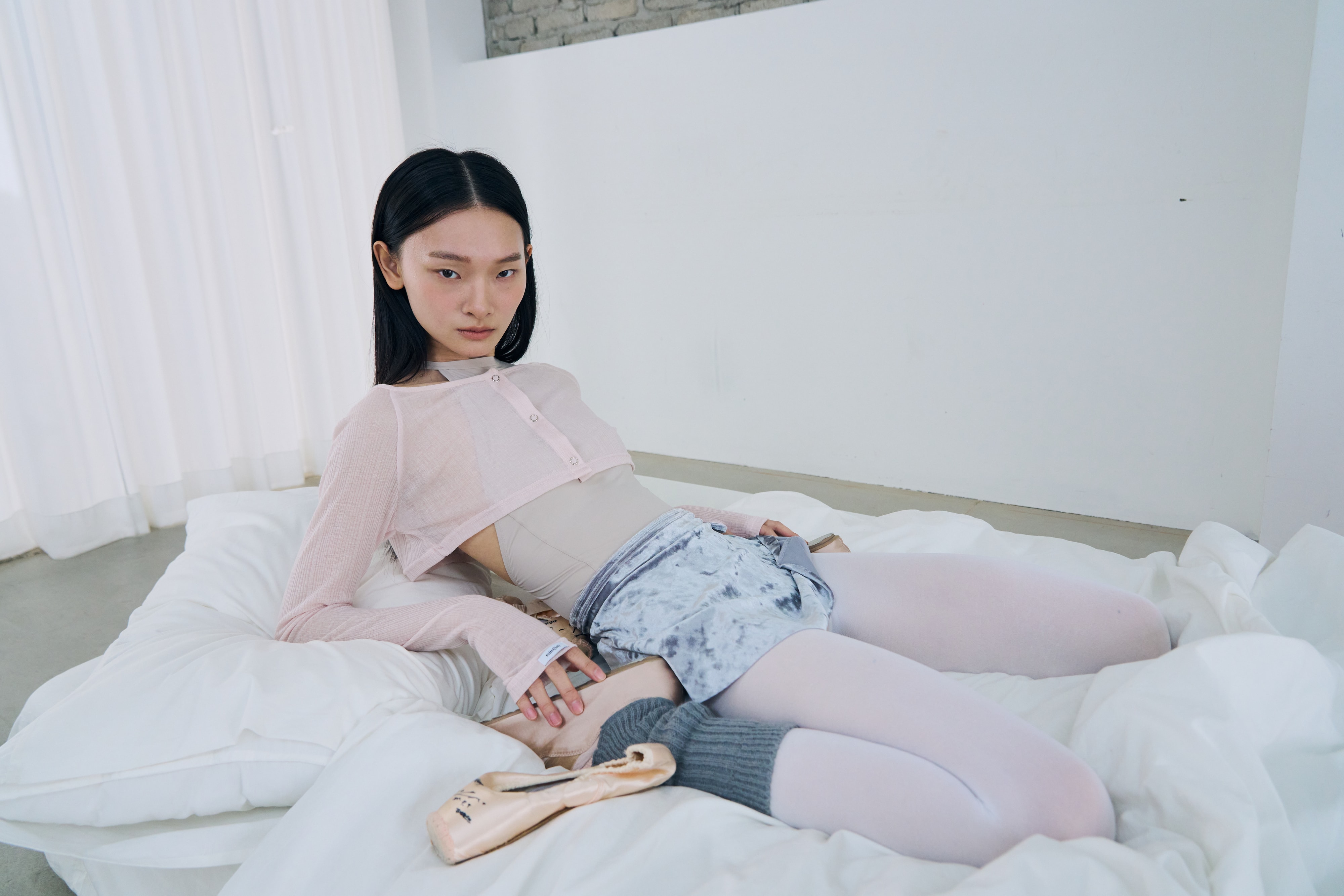 [Reorder | 8/21 (금) 순차 예약발송] Snap Cardigan Shrug _ Misty Peach