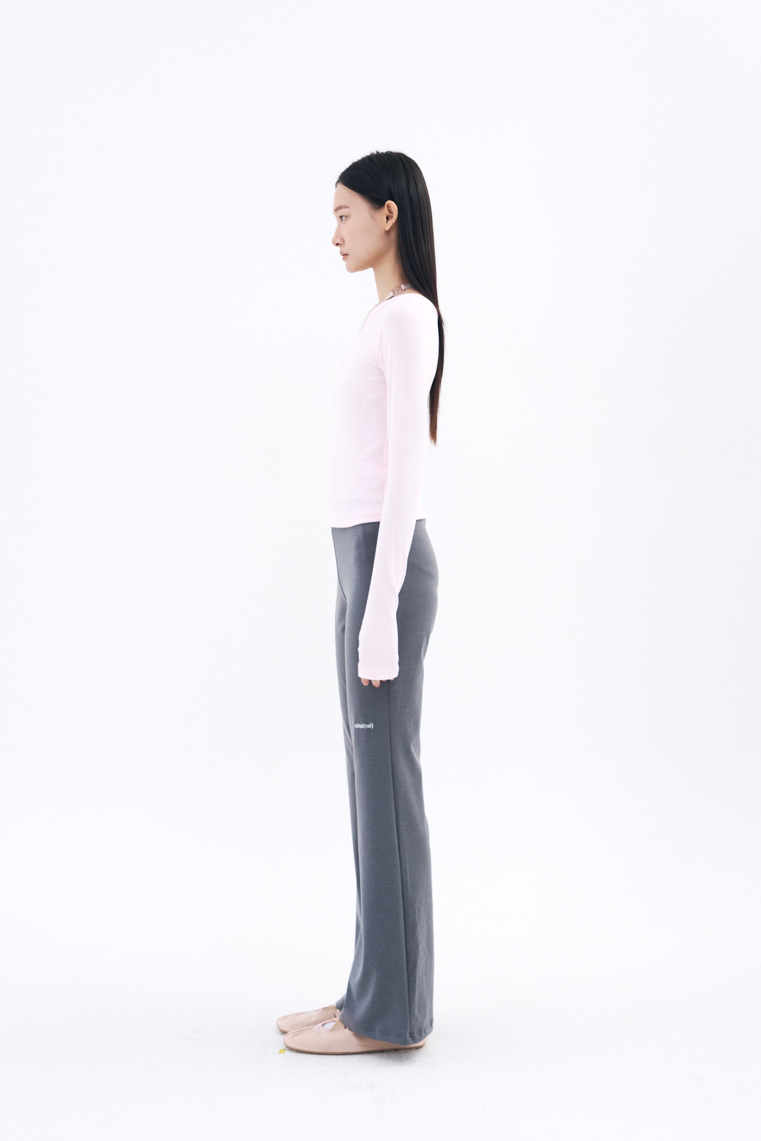 Tilt Shoulder Tee _ Barbie Pink