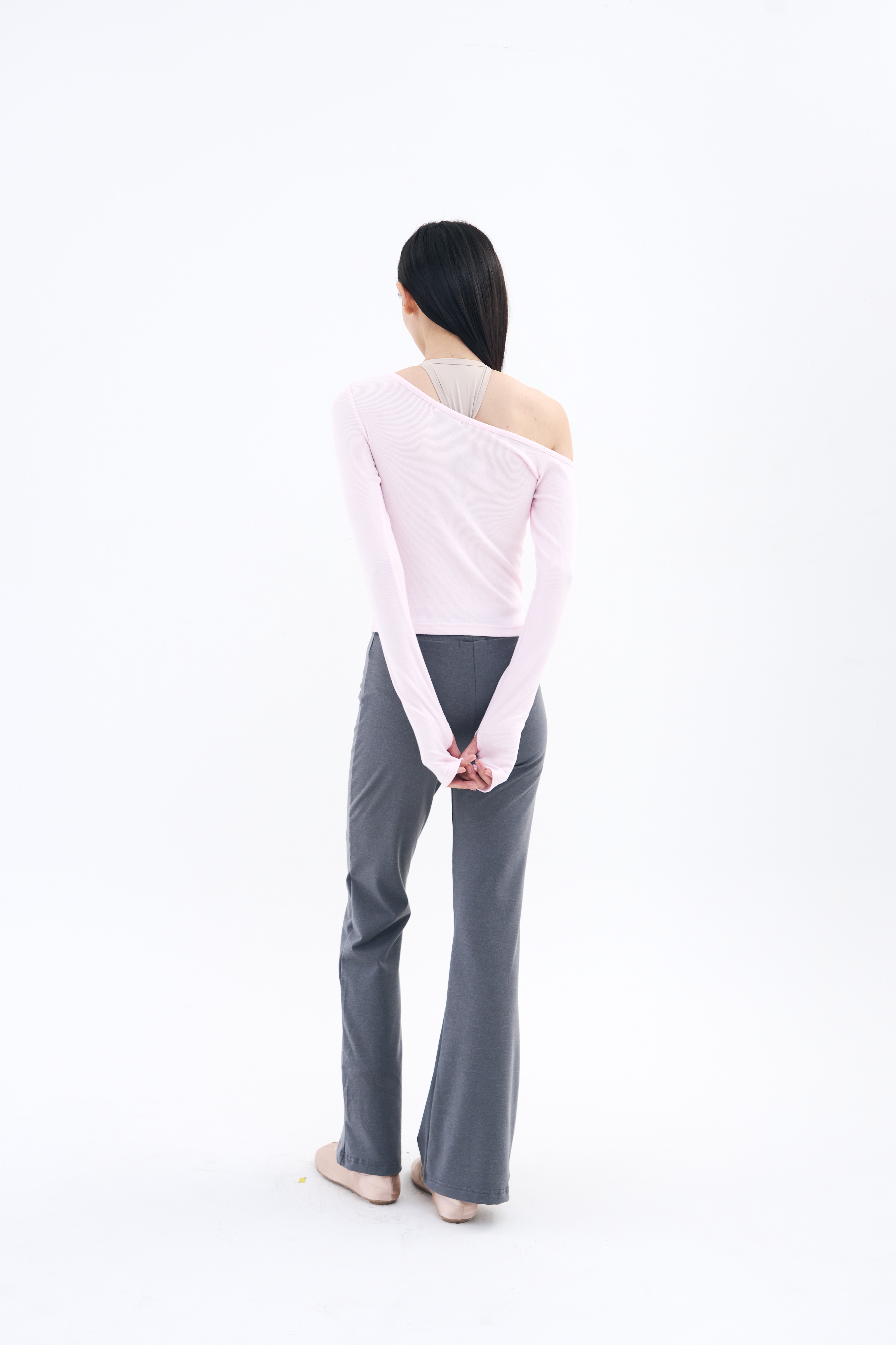 Tilt Shoulder Tee _ Barbie Pink