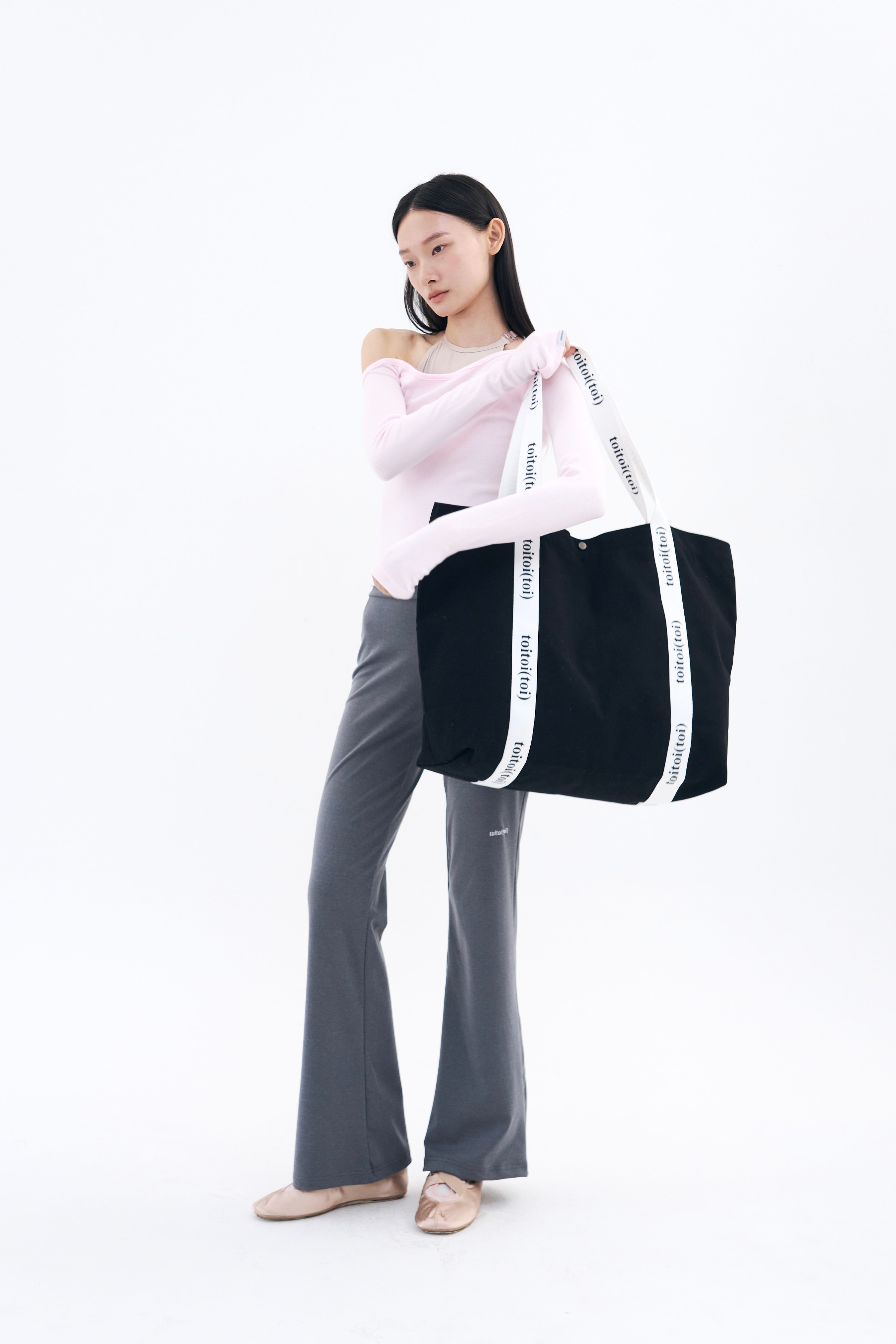 [3차 Reorder]Toitoi(toi)  Flared Pants _ Ash Melange