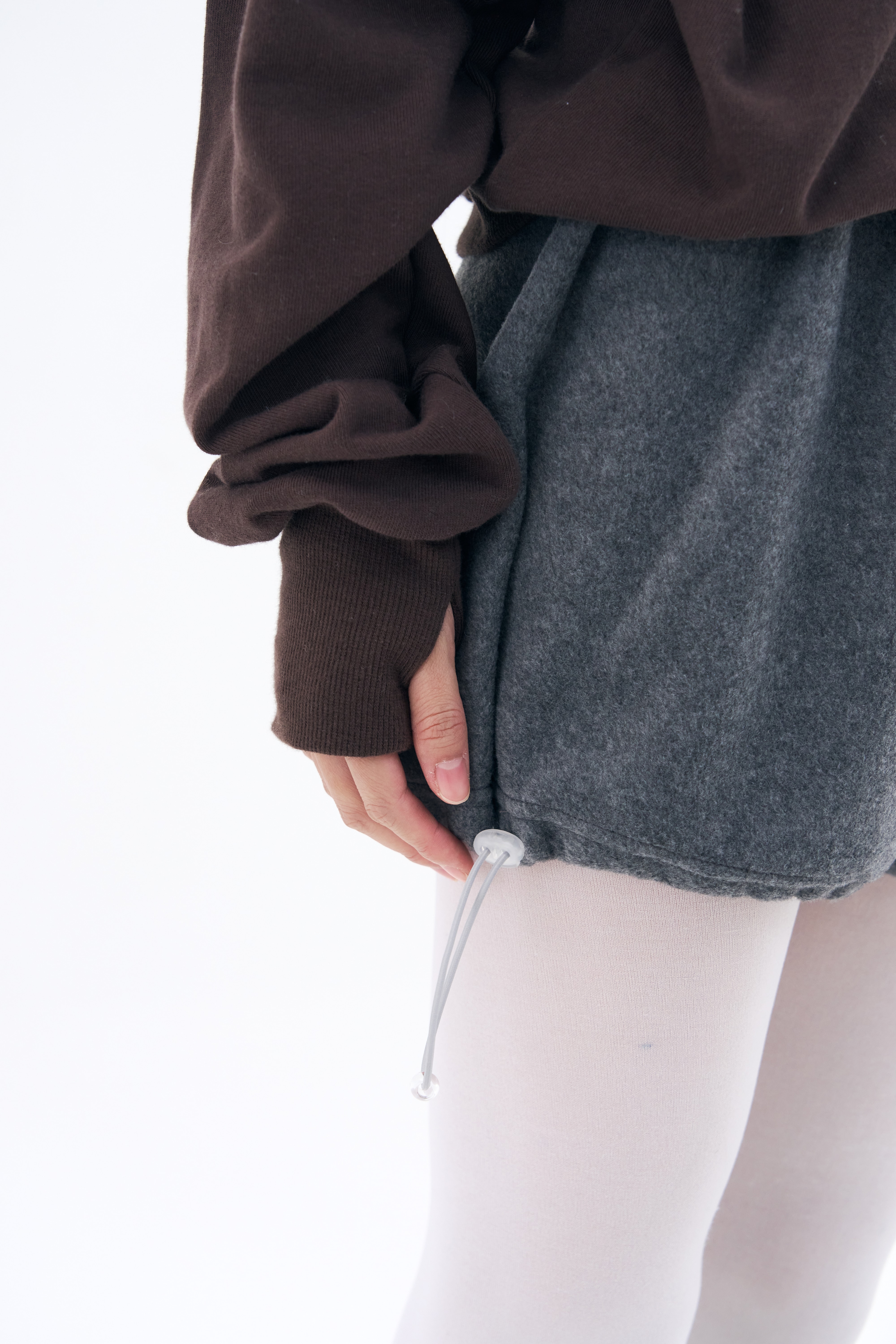 [Reorder|9월2째주 순차예약발송] Toitoi(toi) Drape Shoulder Sweatshirts _ Mocha Brown