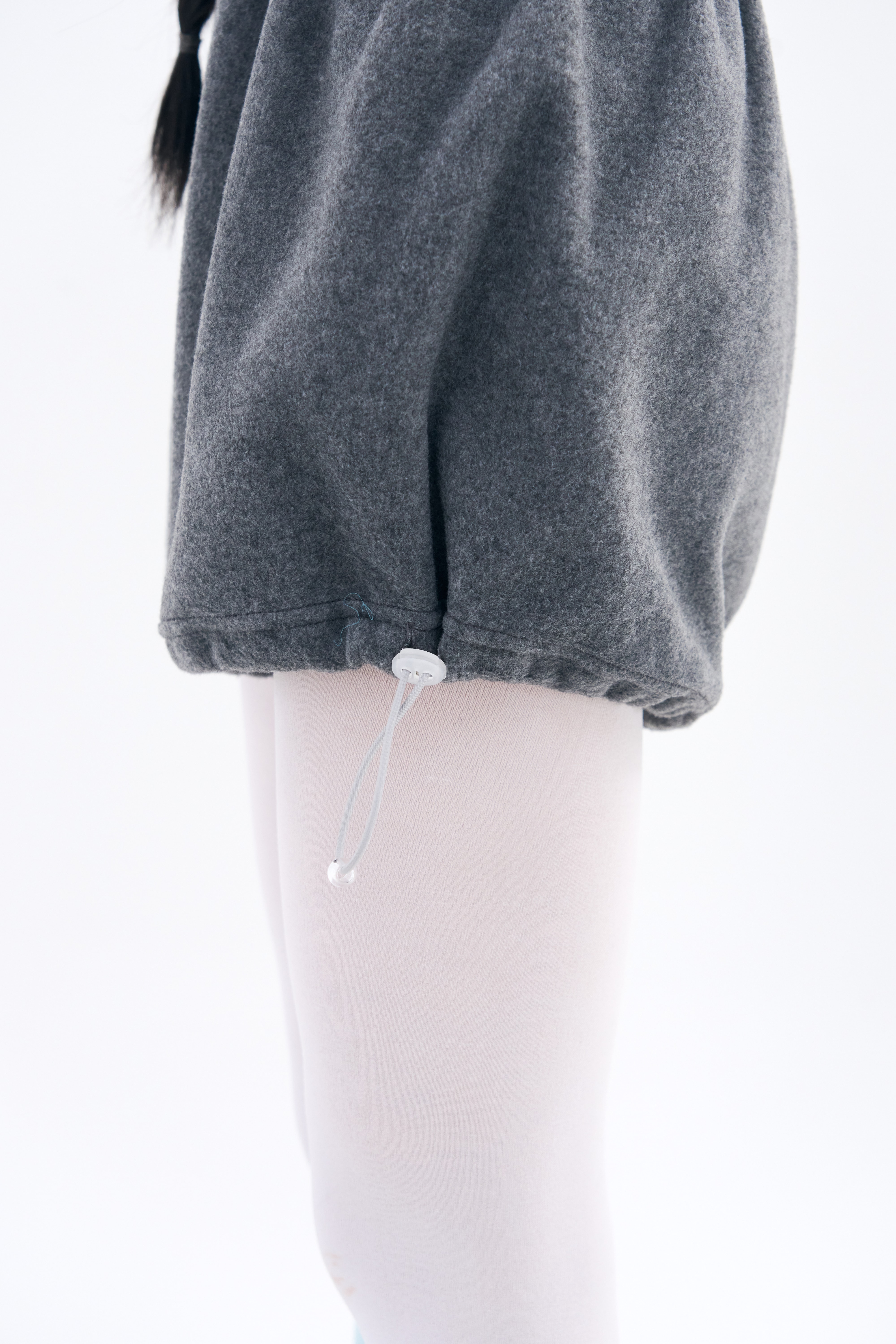 Fleece Puff shorts _ Deep Melange