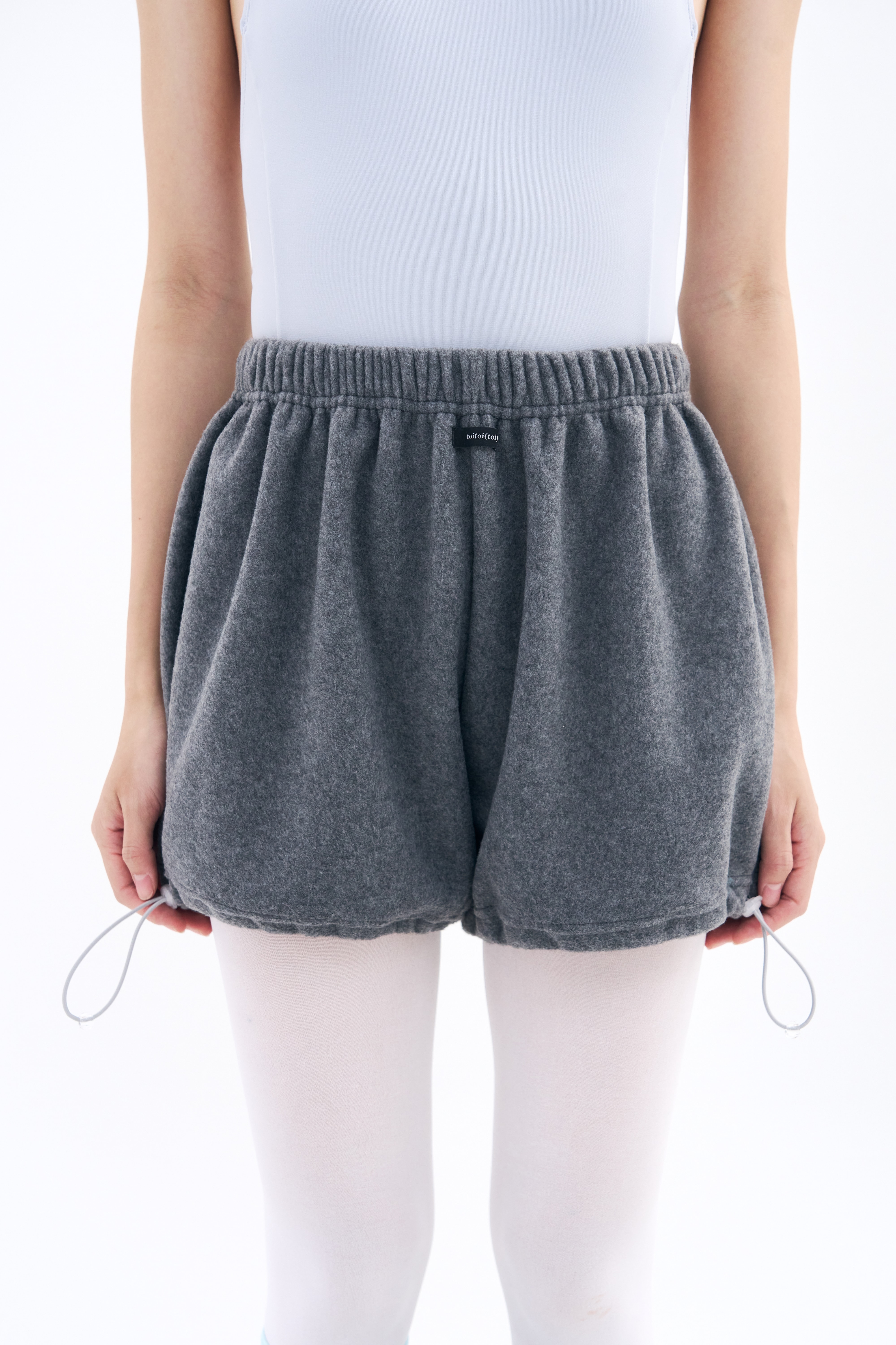 Fleece Puff shorts _ Deep Melange
