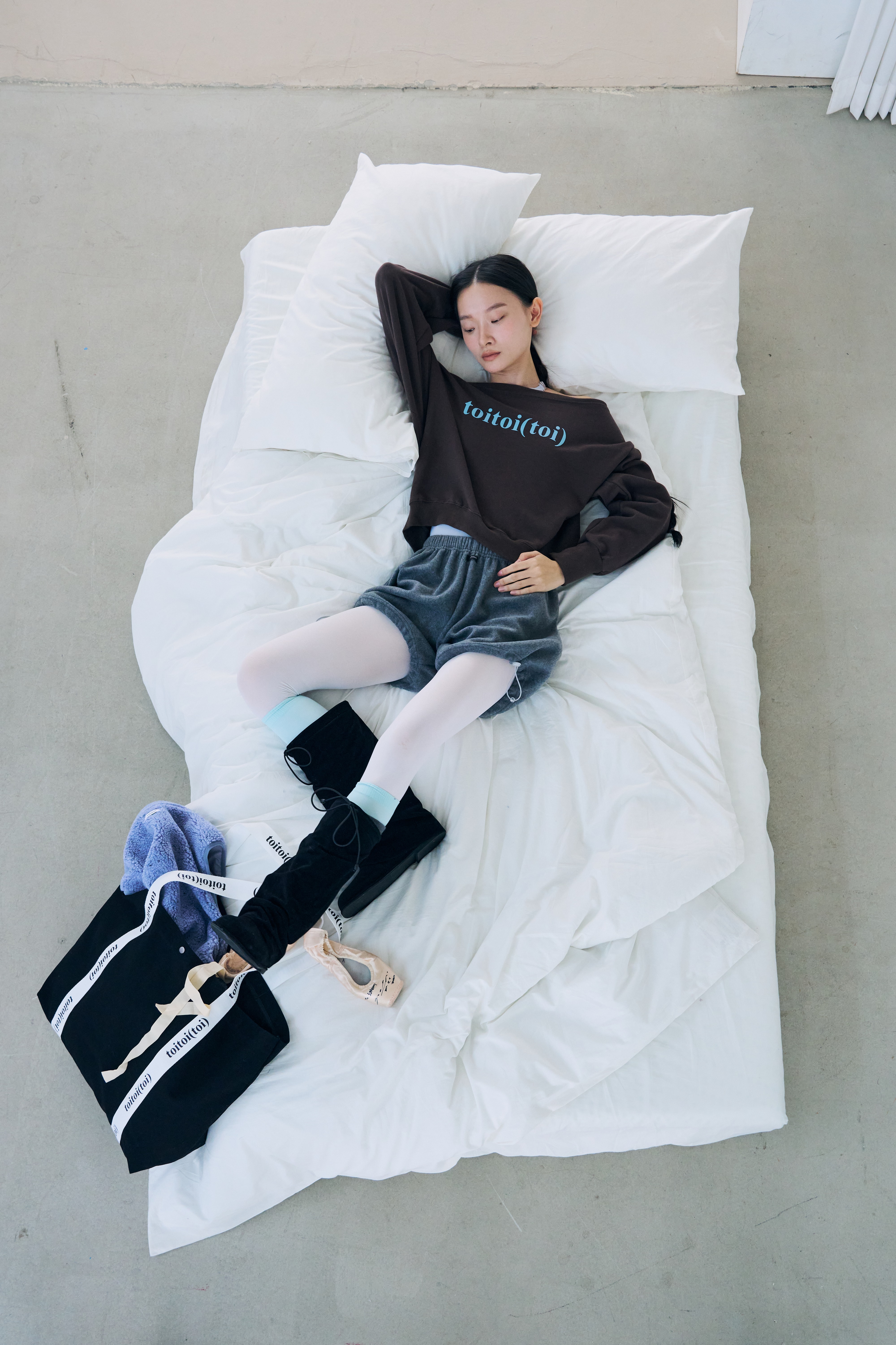 Fleece Puff shorts _ Deep Melange