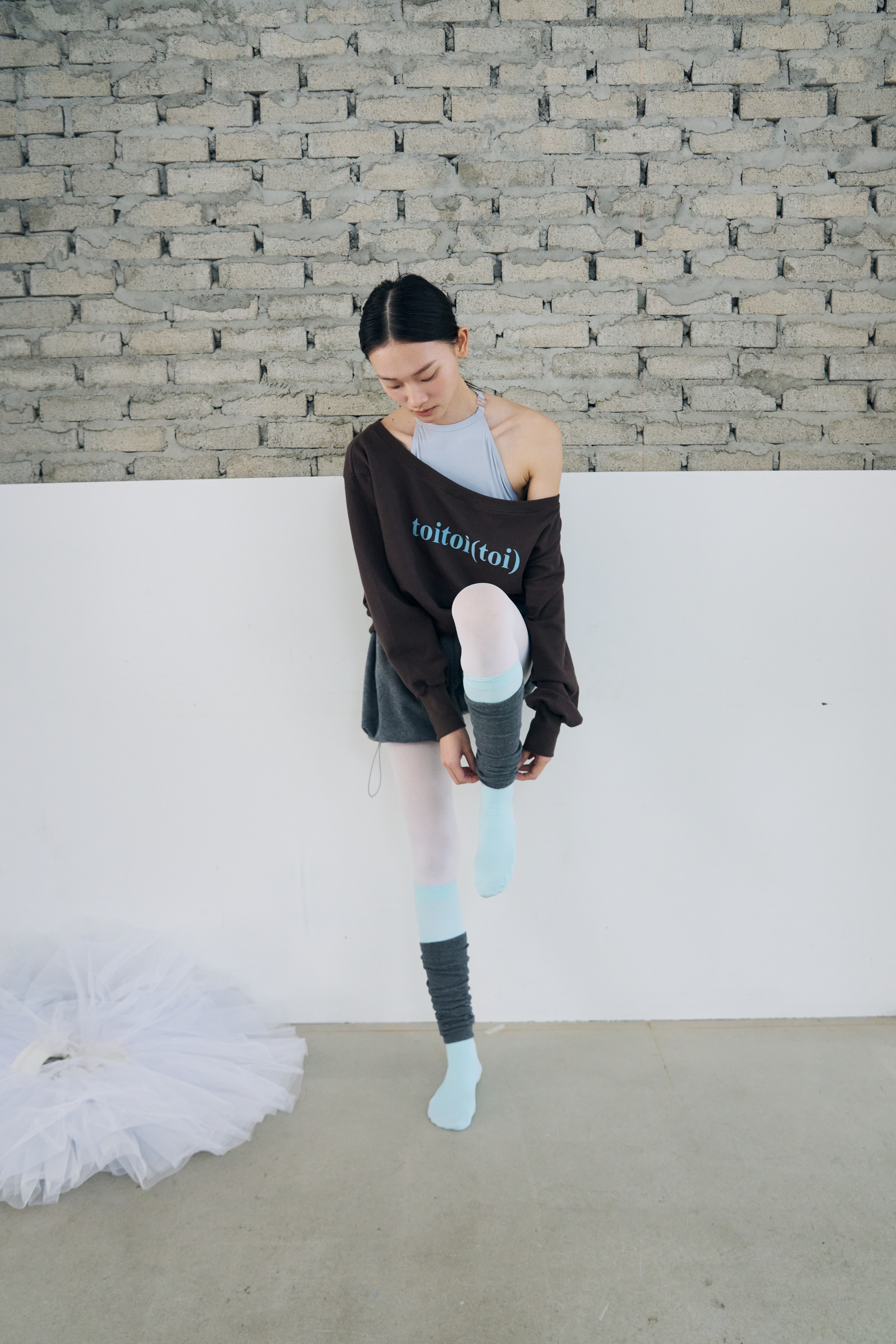 [Reorder|9월2째주 순차예약발송] Toitoi(toi) Drape Shoulder Sweatshirts _ Mocha Brown