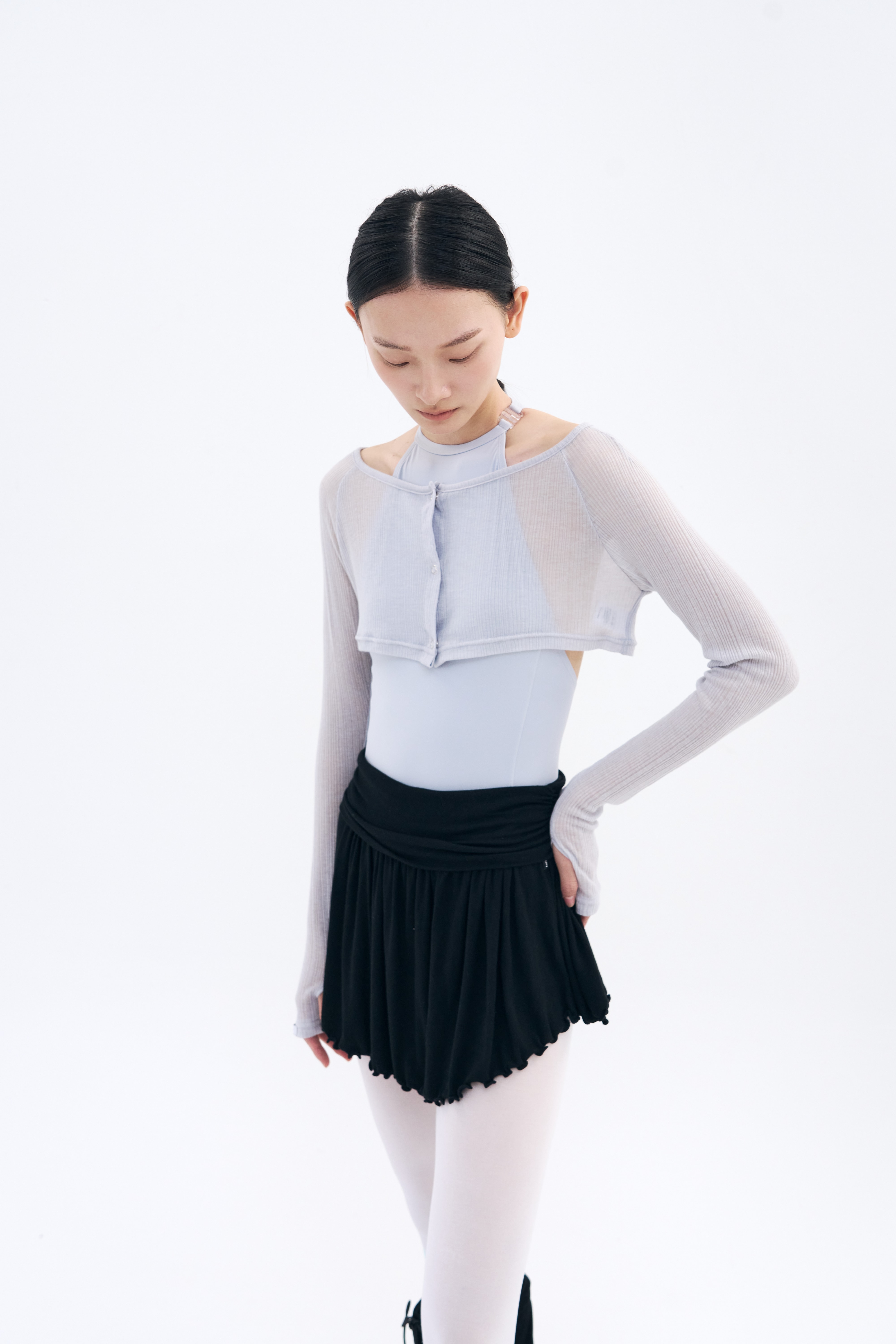 [16차 Reorder |9월 3주차 순차예약발송]Snap Cardigan Shrug _ Moonlit Grey