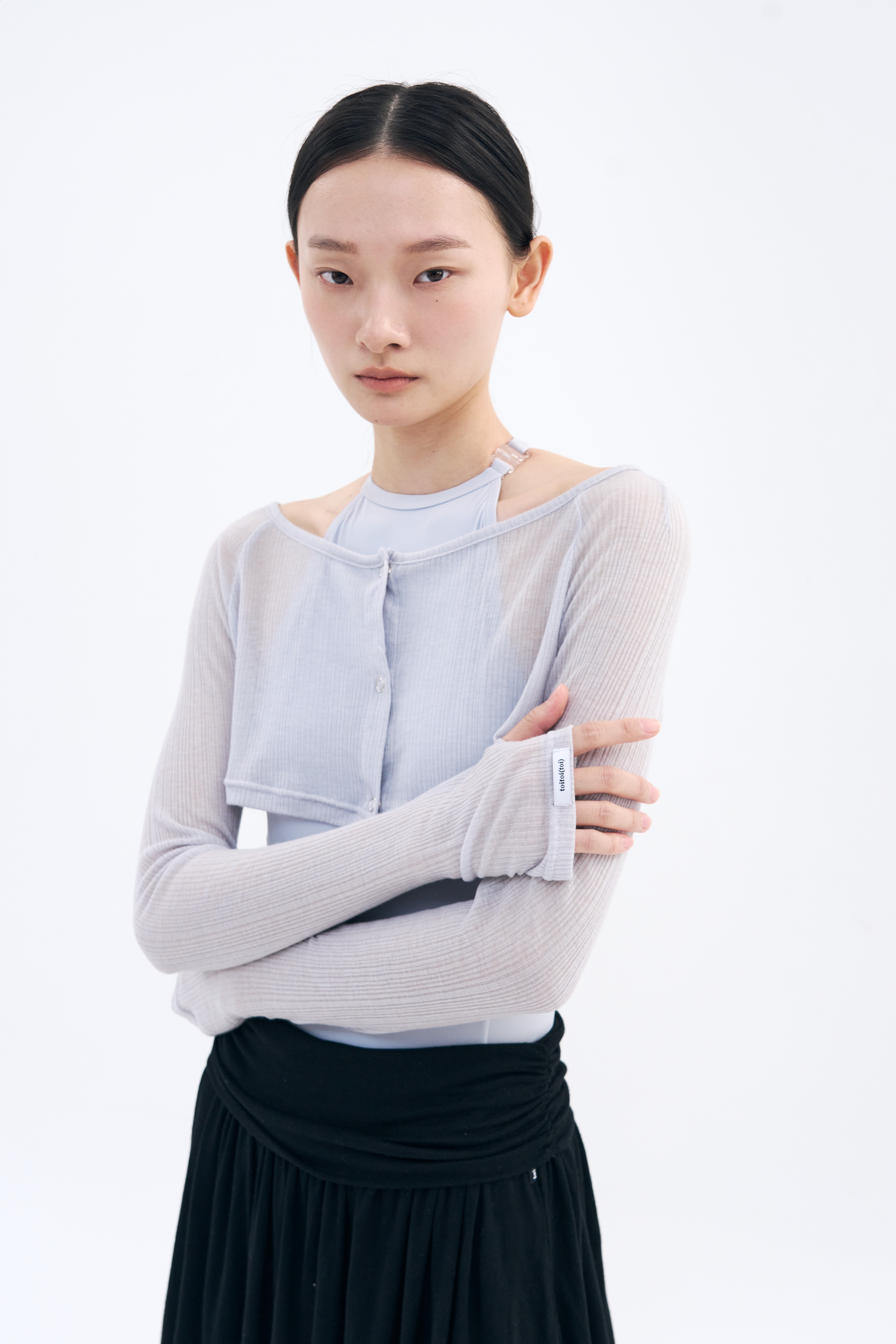 [16차 Reorder |9월 3주차 순차예약발송]Snap Cardigan Shrug _ Moonlit Grey
