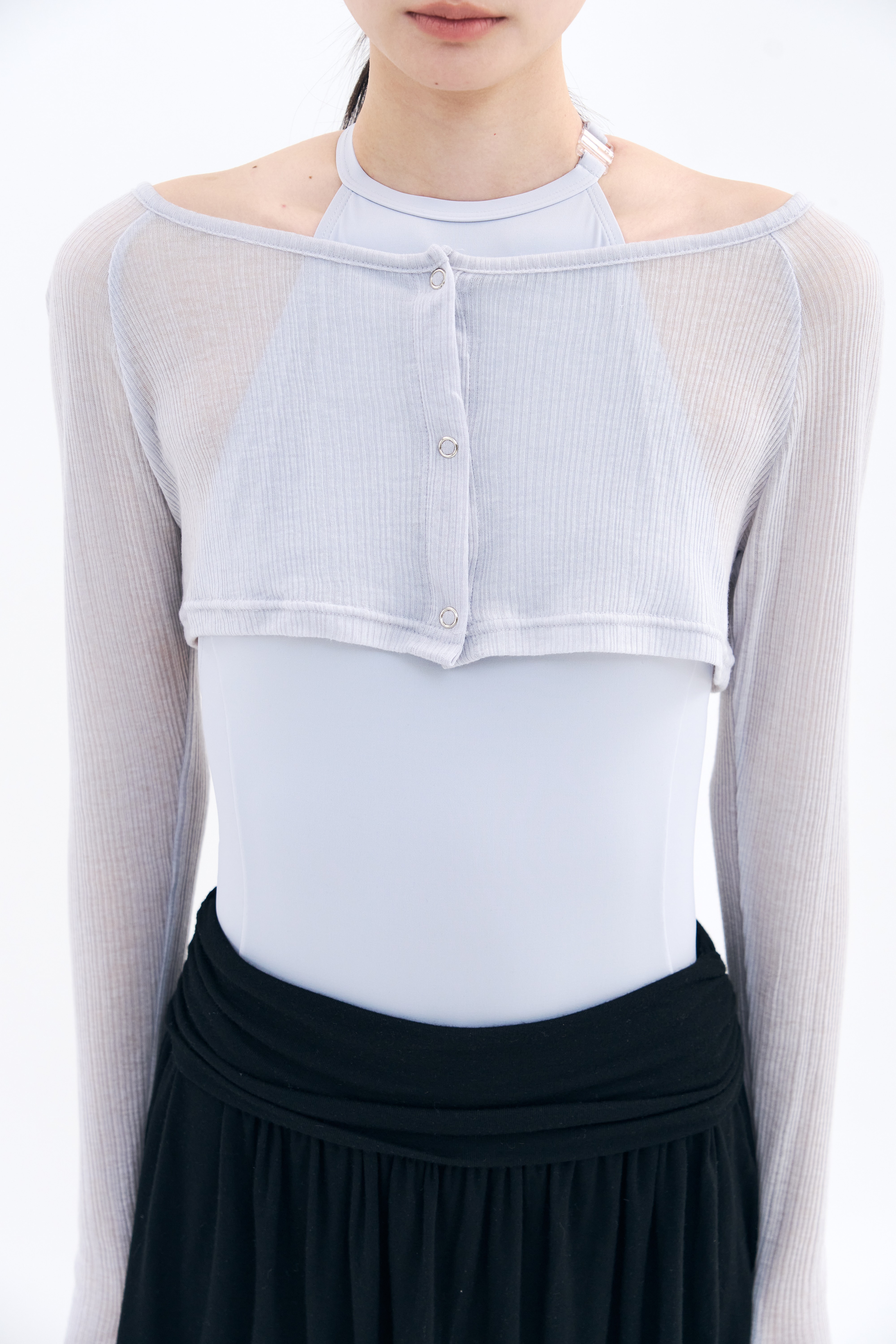[16차 Reorder |9월 3주차 순차예약발송]Snap Cardigan Shrug _ Moonlit Grey