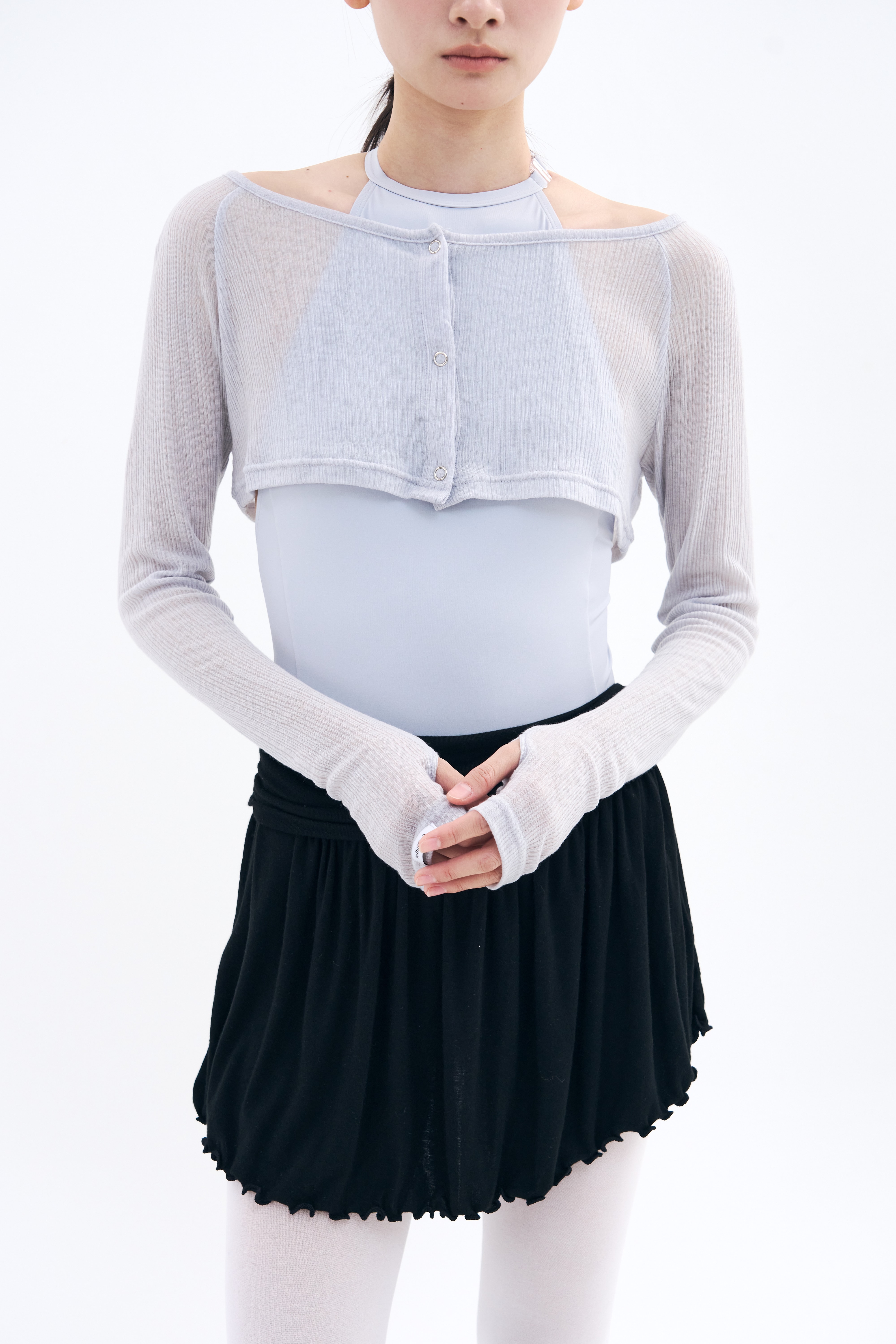 [16차 Reorder |9월 3주차 순차예약발송]Snap Cardigan Shrug _ Moonlit Grey