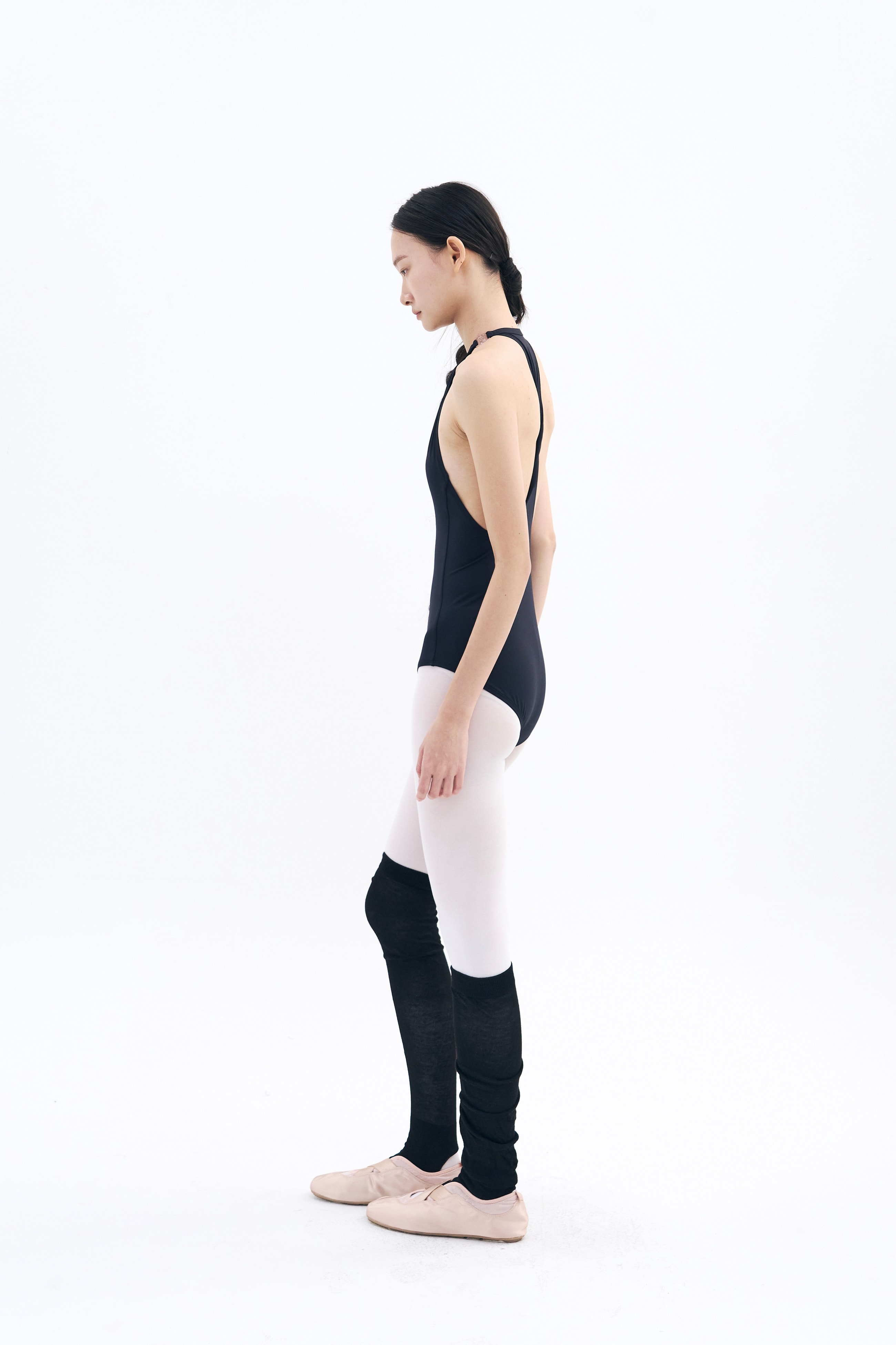 Back Twist Leotard  _ Black