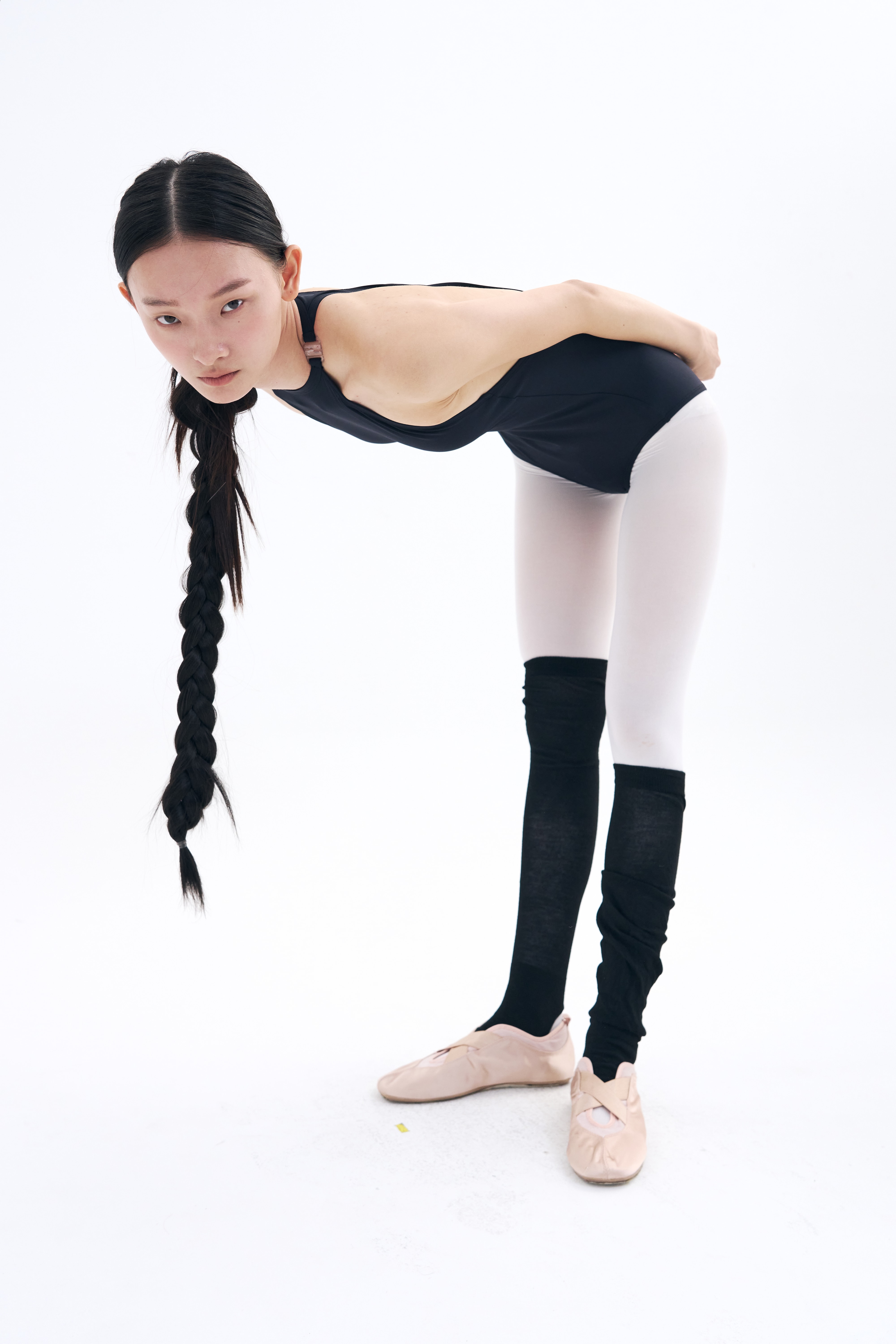 Back Twist Leotard  _ Black