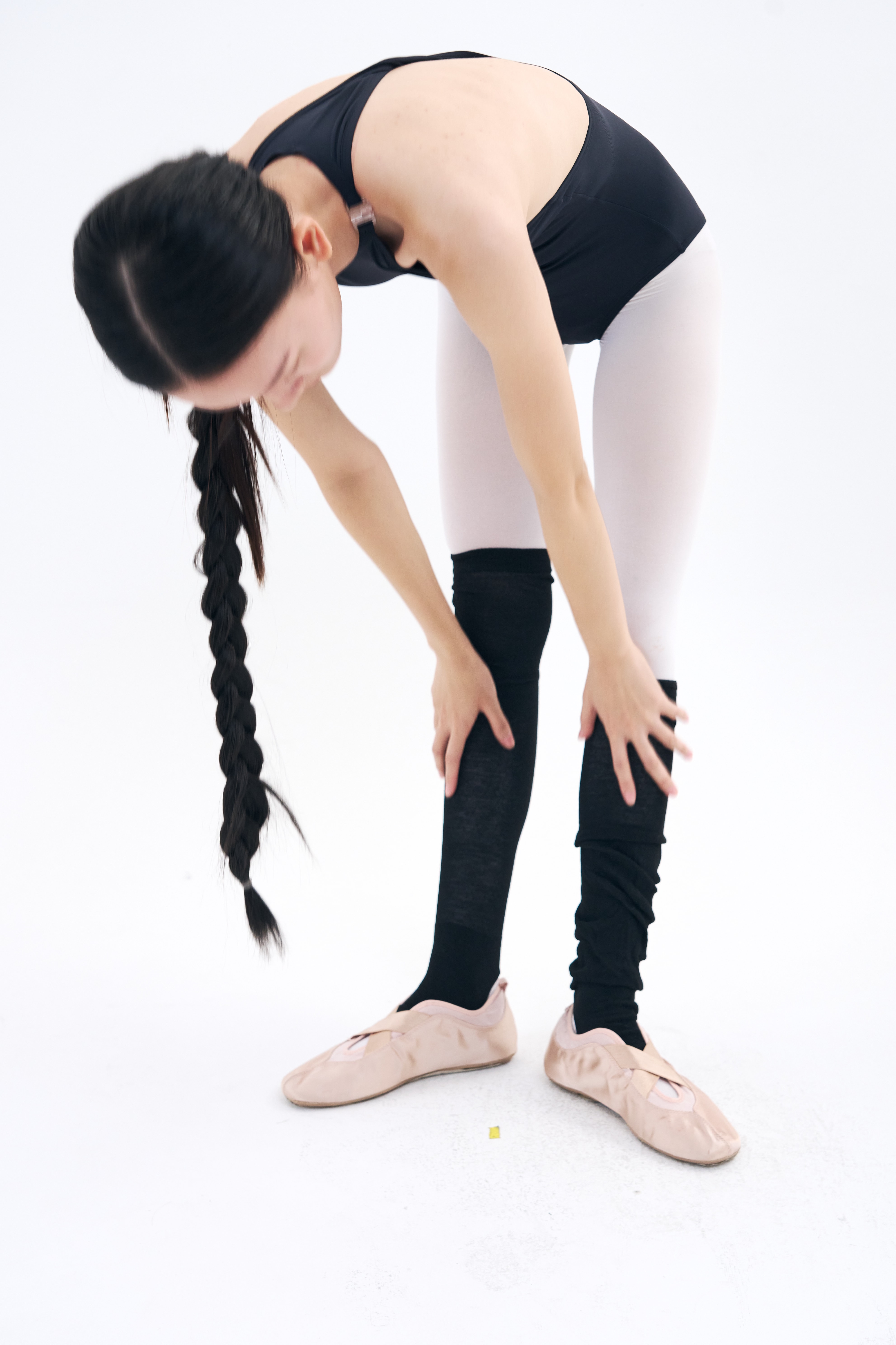 Back Twist Leotard  _ Black