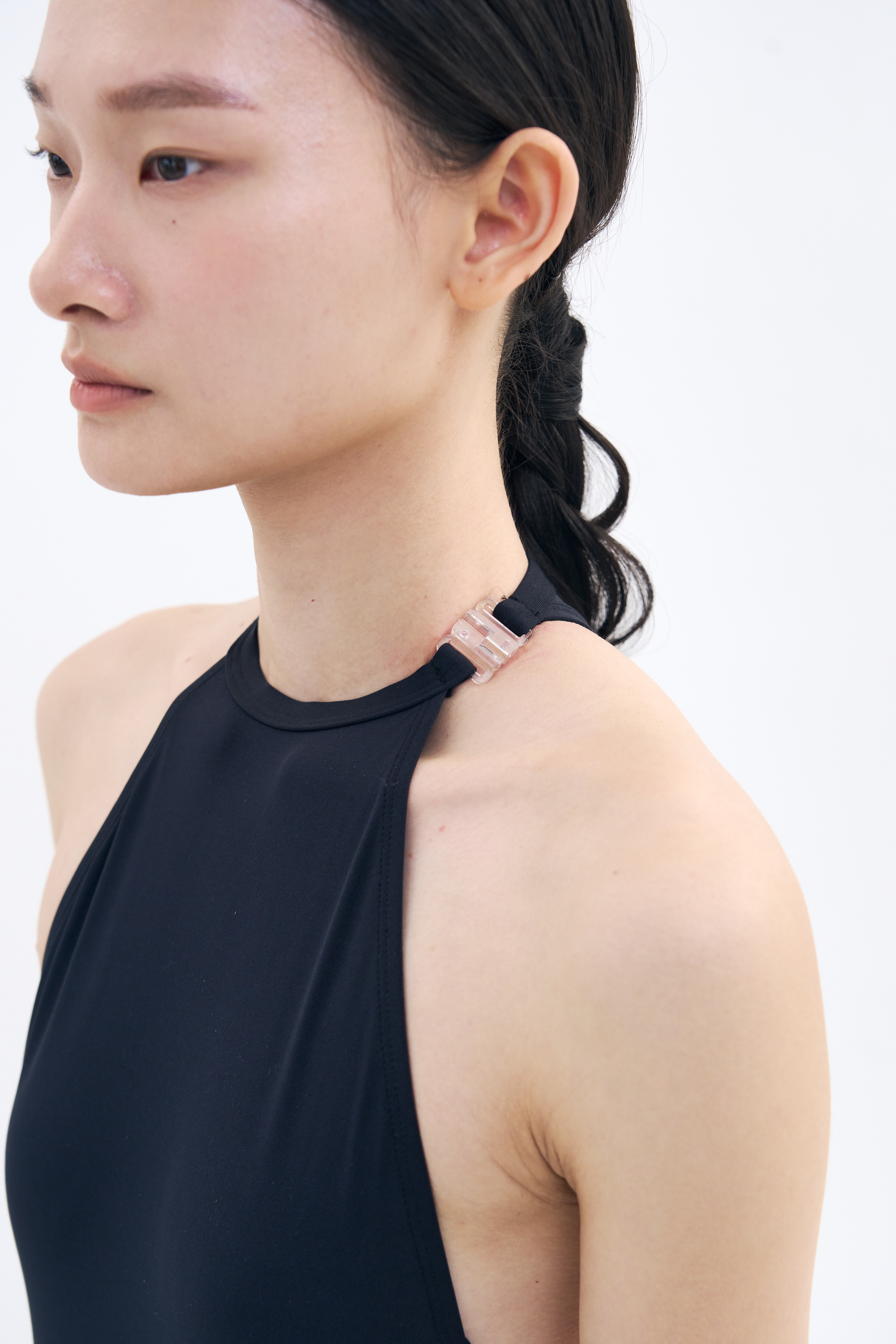 Back Twist Leotard  _ Black