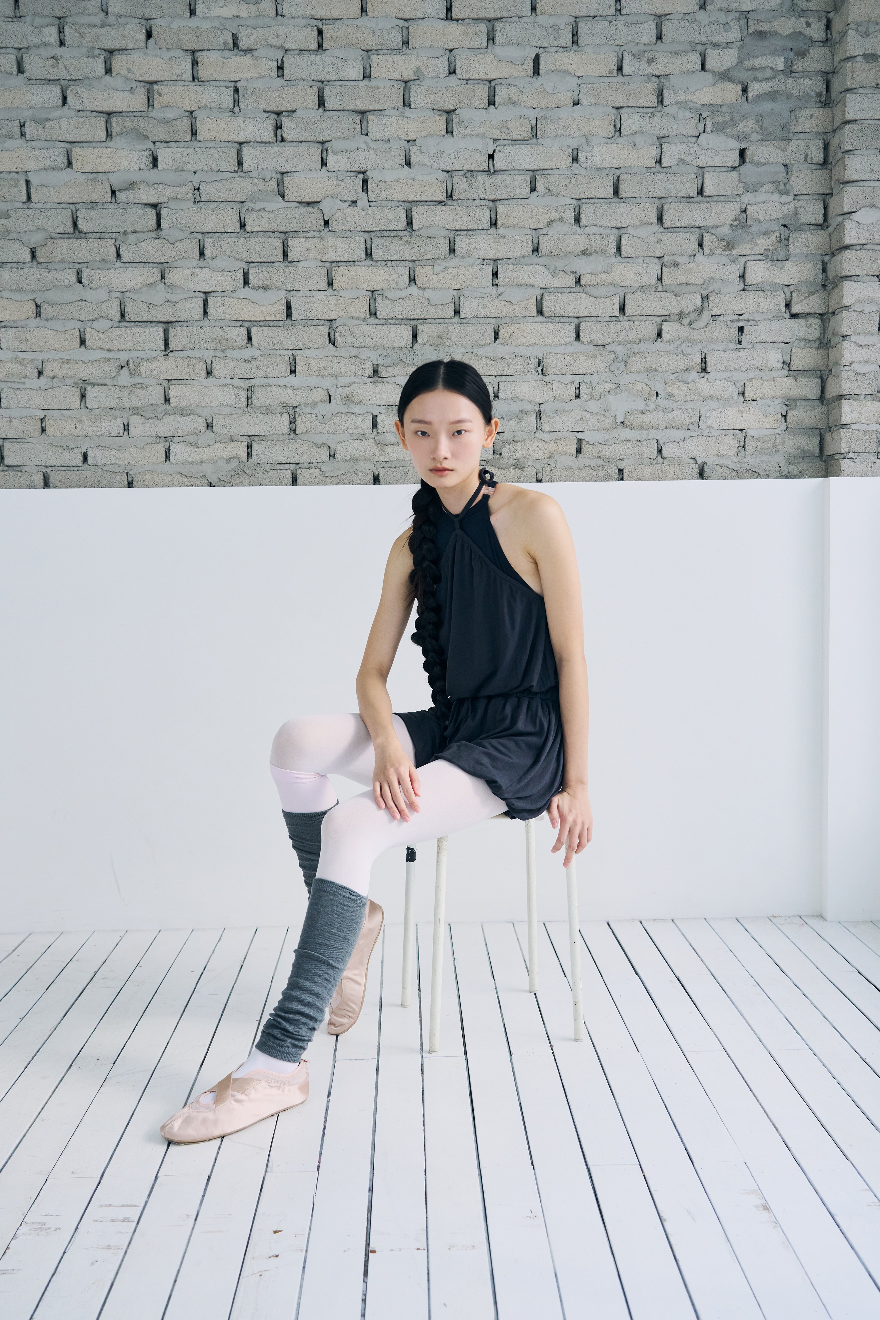 [2차 Reorder]Halter Balloon Romper _ Midnight Charcoal