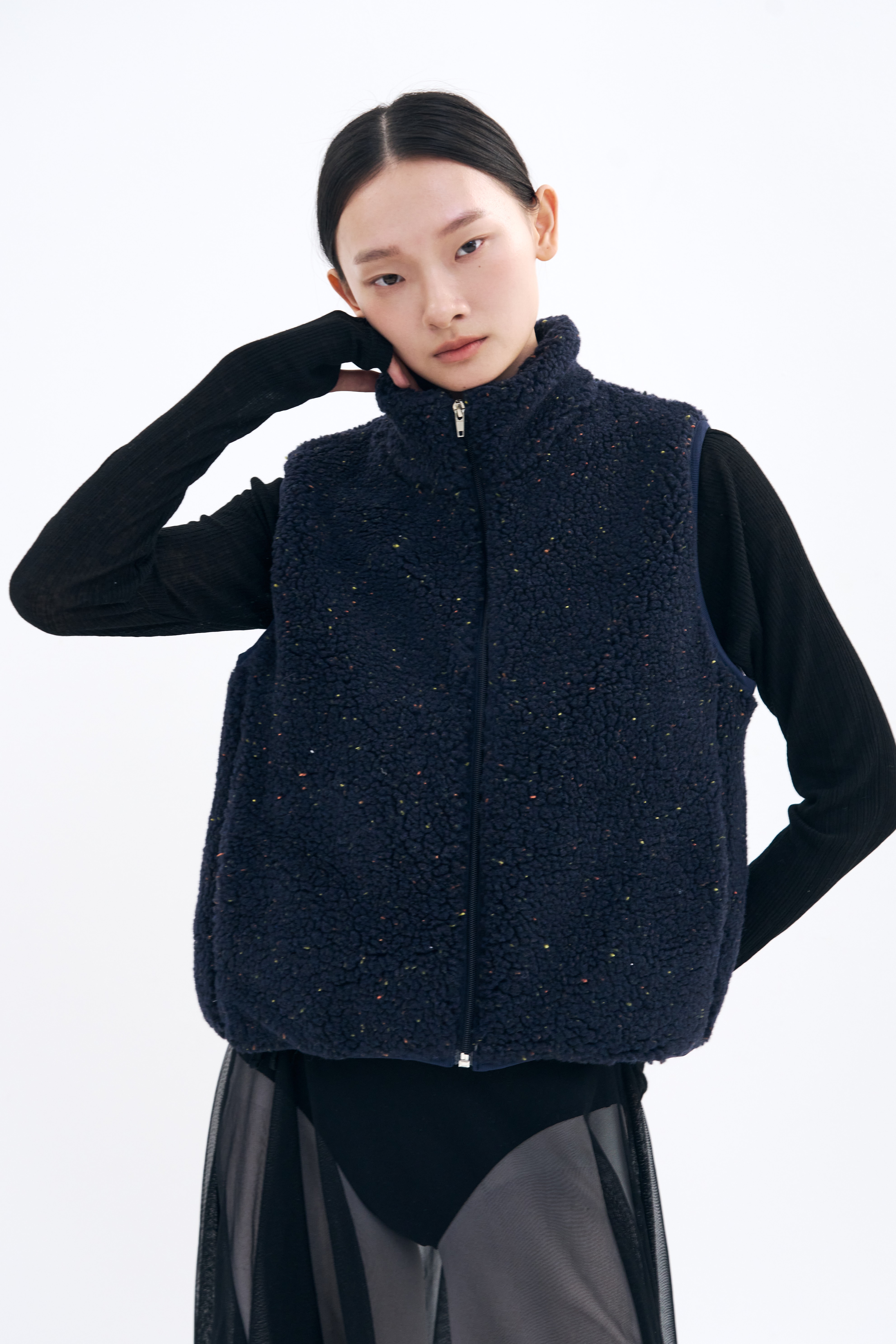 [12차 Reorder |9월 3주차 순차예약발송] Snap Cardigan Shrug _ Black