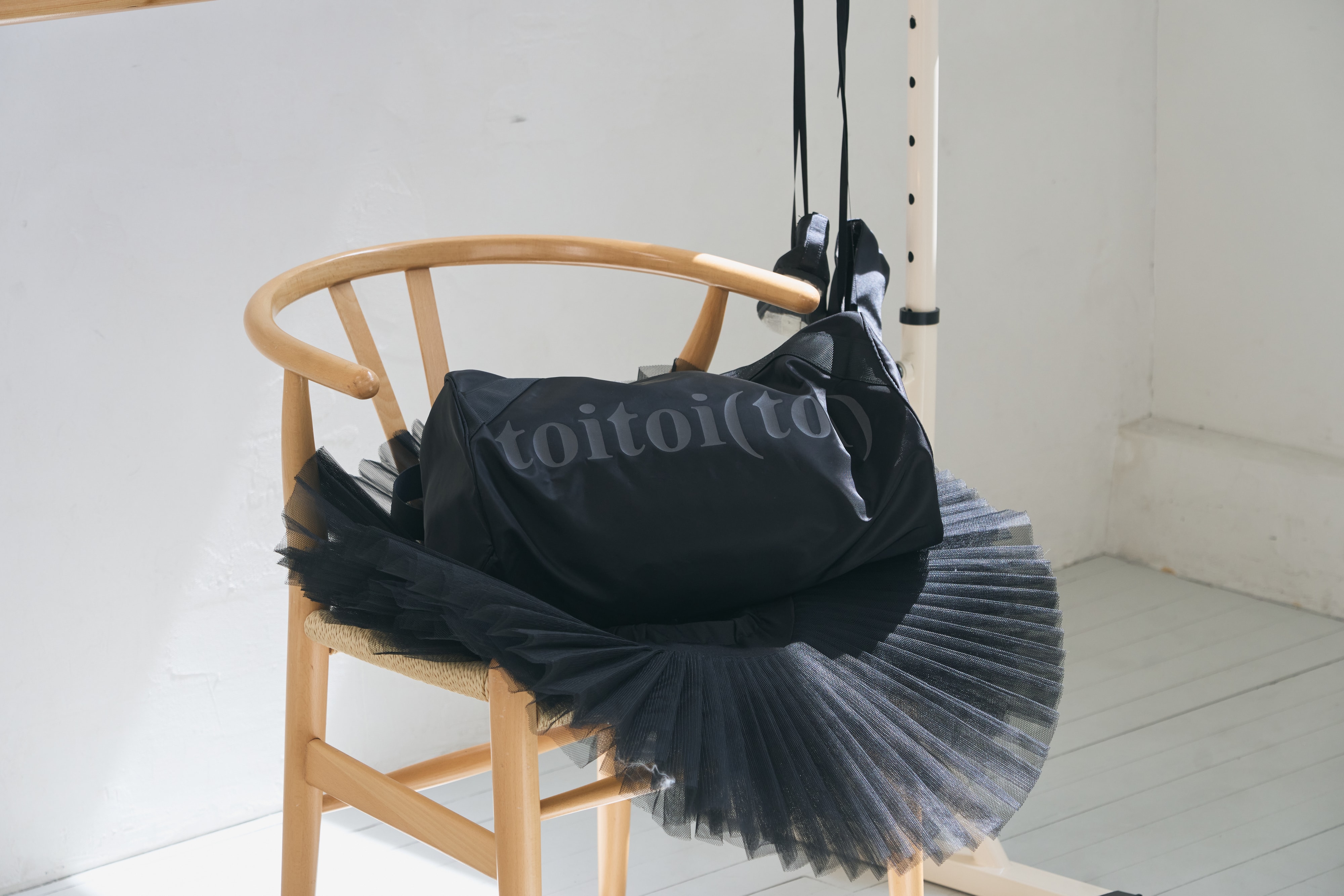 Slant Duffle Bag _ Black