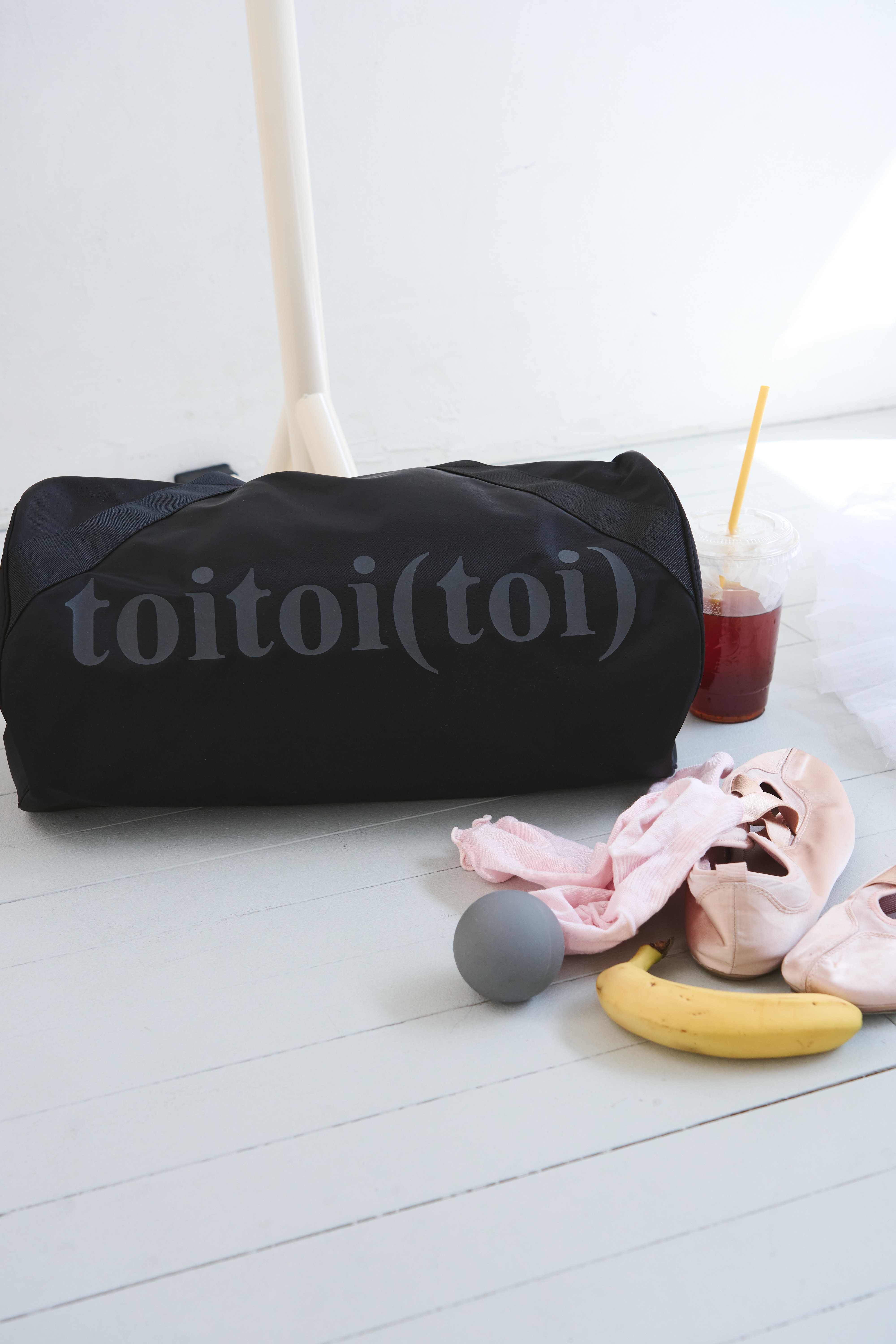 Slant Duffle Bag _ Black