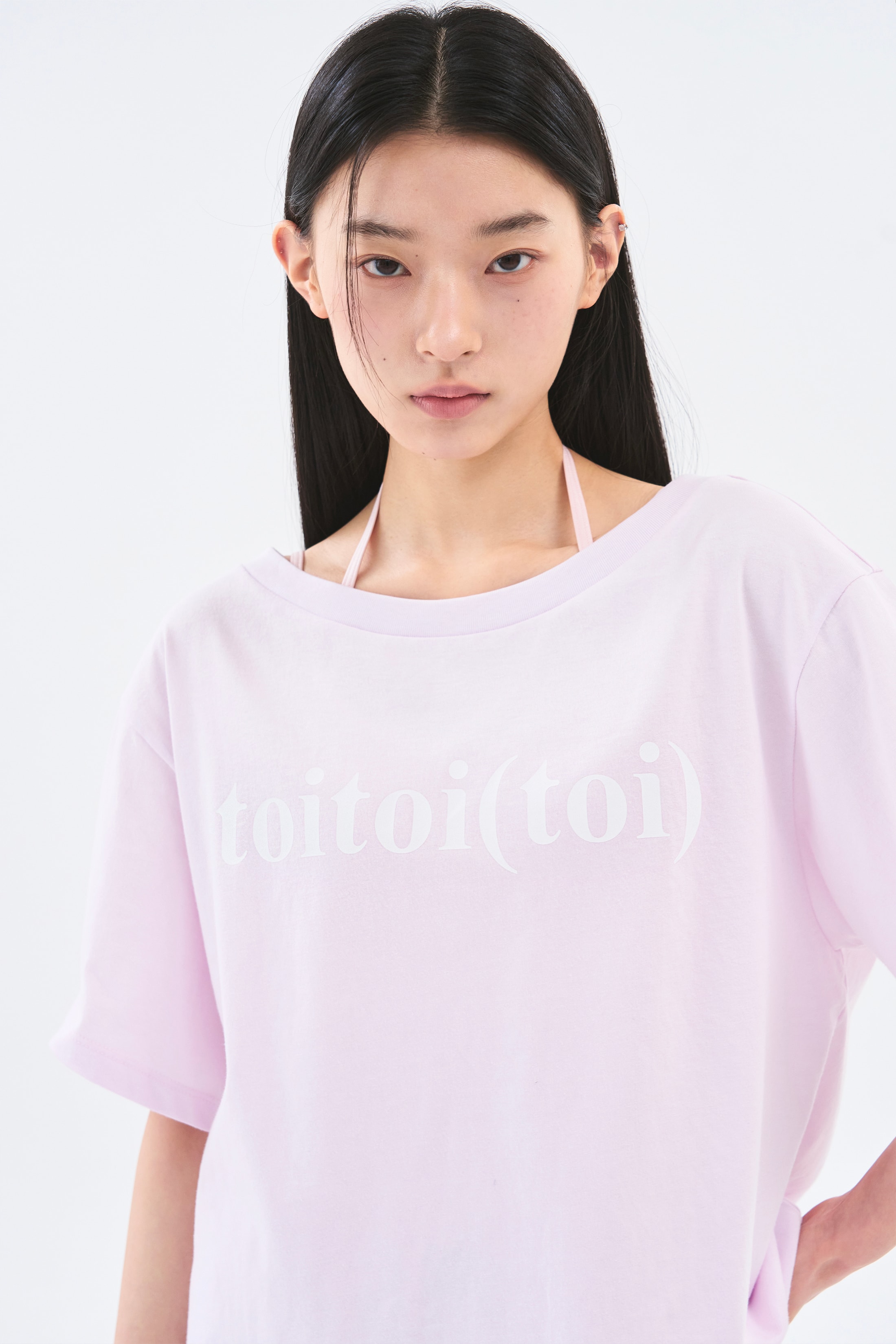 [4차 Reorder]Toitoi(toi) Drape Shoulder Tee _ Pale Pink