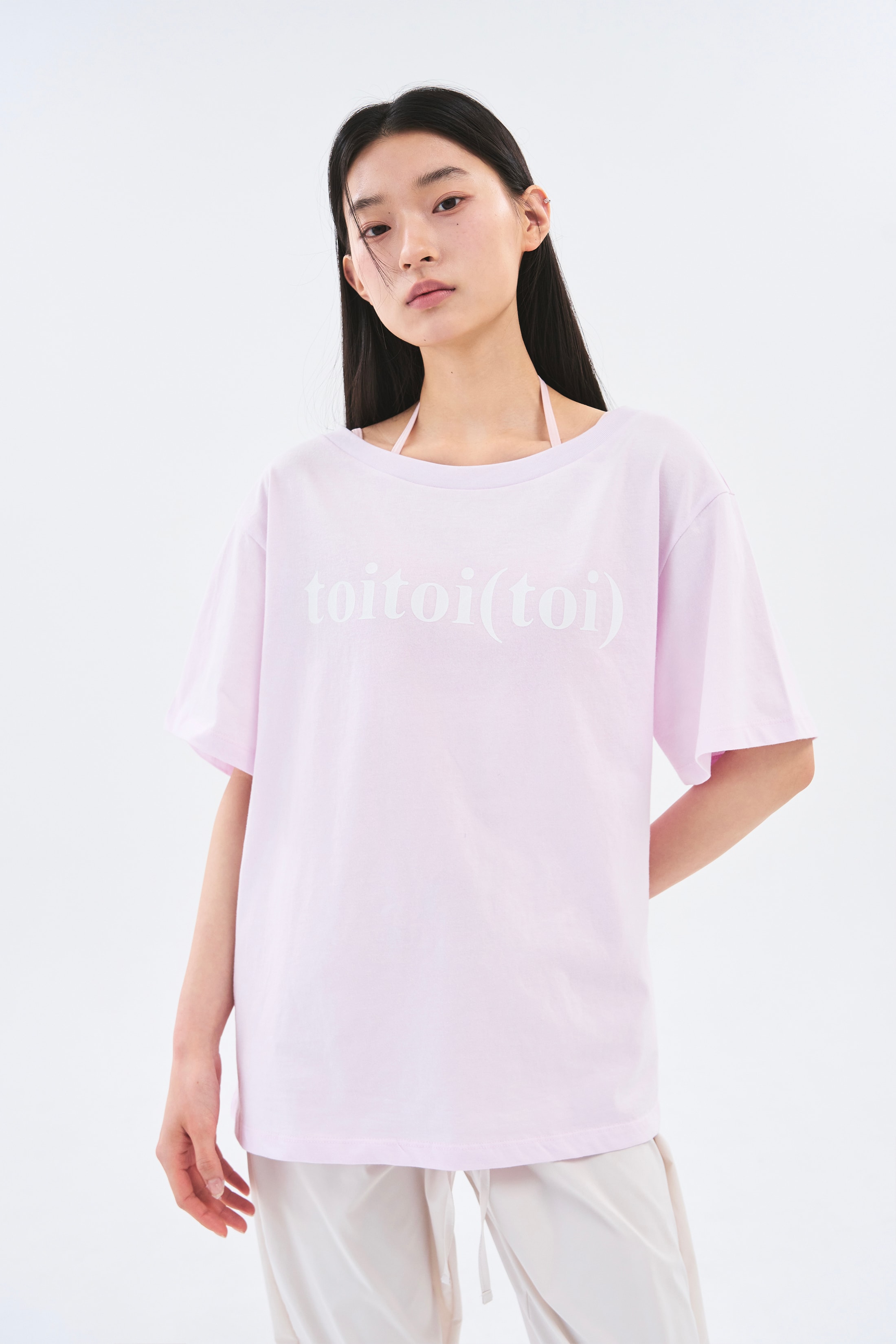 [4차 Reorder]Toitoi(toi) Drape Shoulder Tee _ Pale Pink