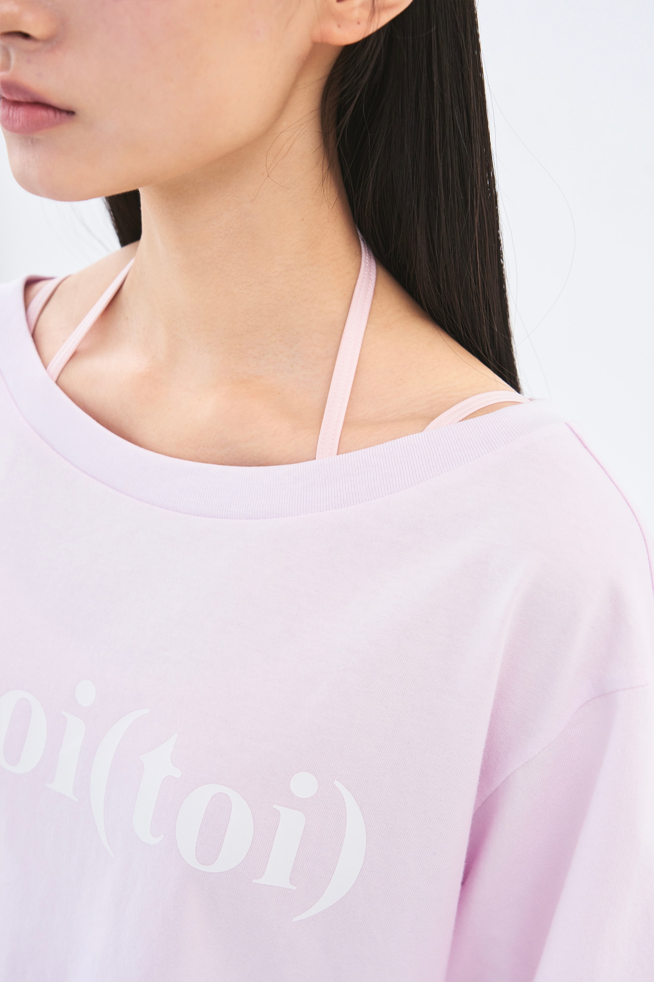 [4차 Reorder]Toitoi(toi) Drape Shoulder Tee _ Pale Pink