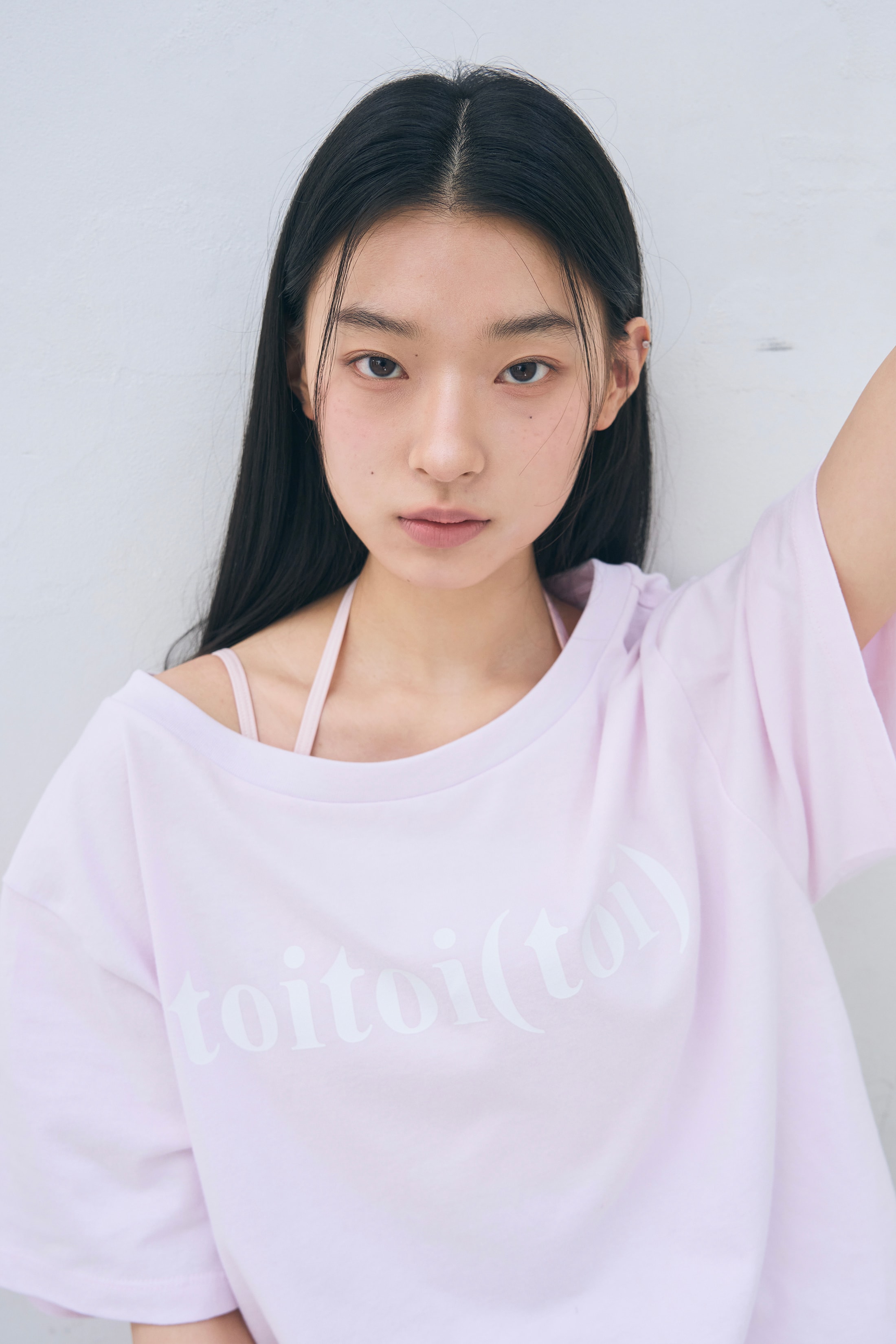 [4차 Reorder]Toitoi(toi) Drape Shoulder Tee _ Pale Pink