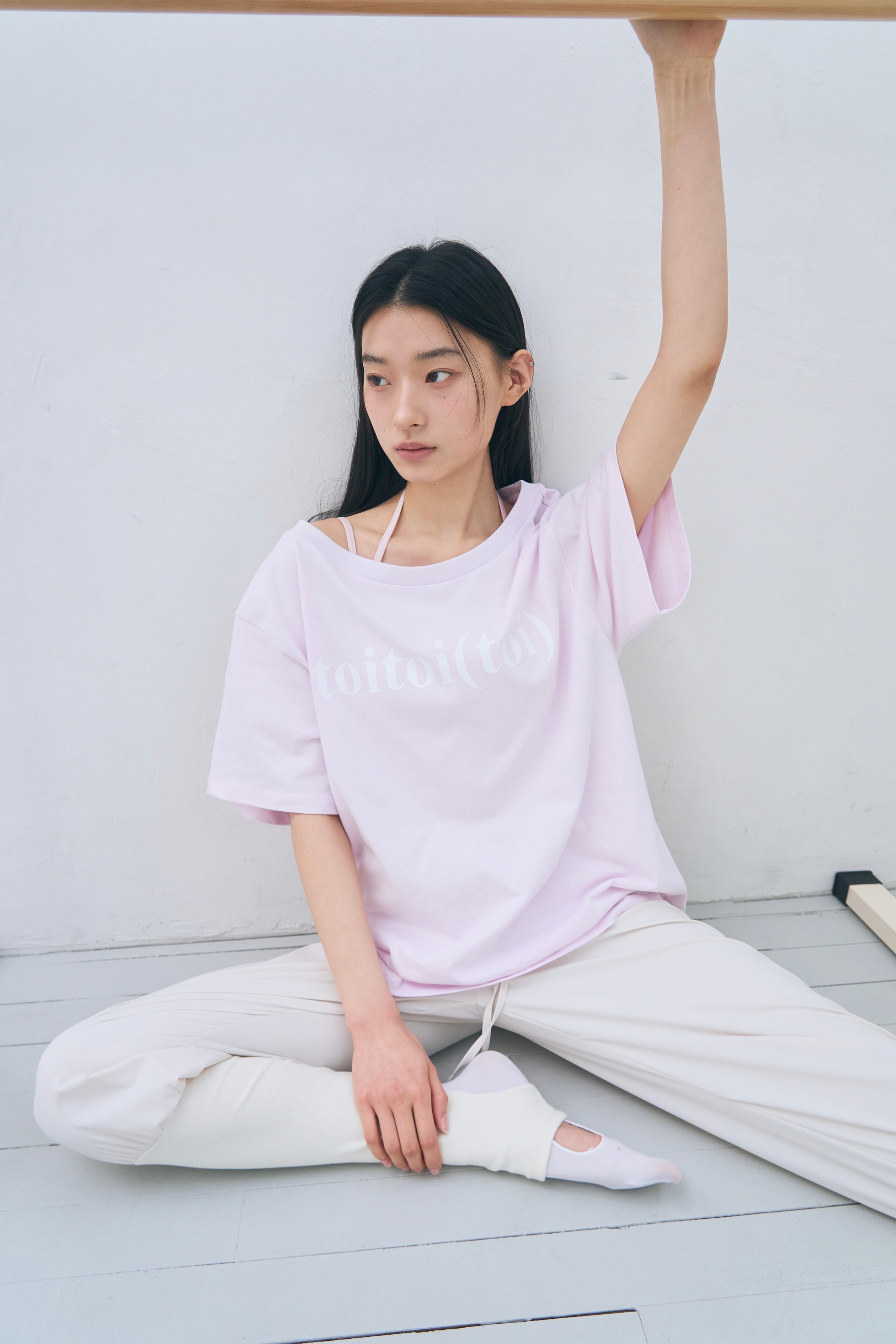 [4차 Reorder]Toitoi(toi) Drape Shoulder Tee _ Pale Pink