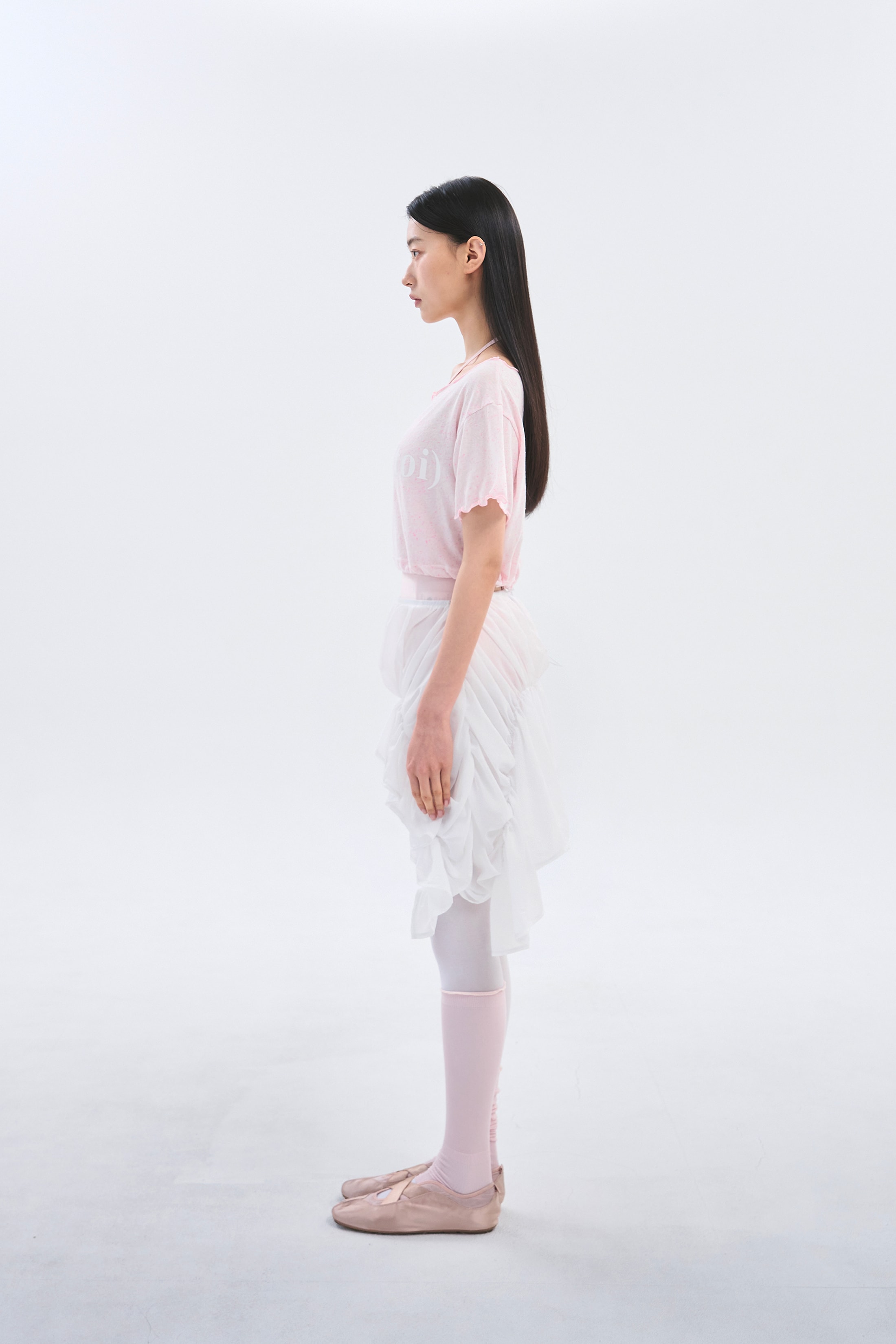 [3차 Reorder]Sparkling Crop Tee _ Milk Pink