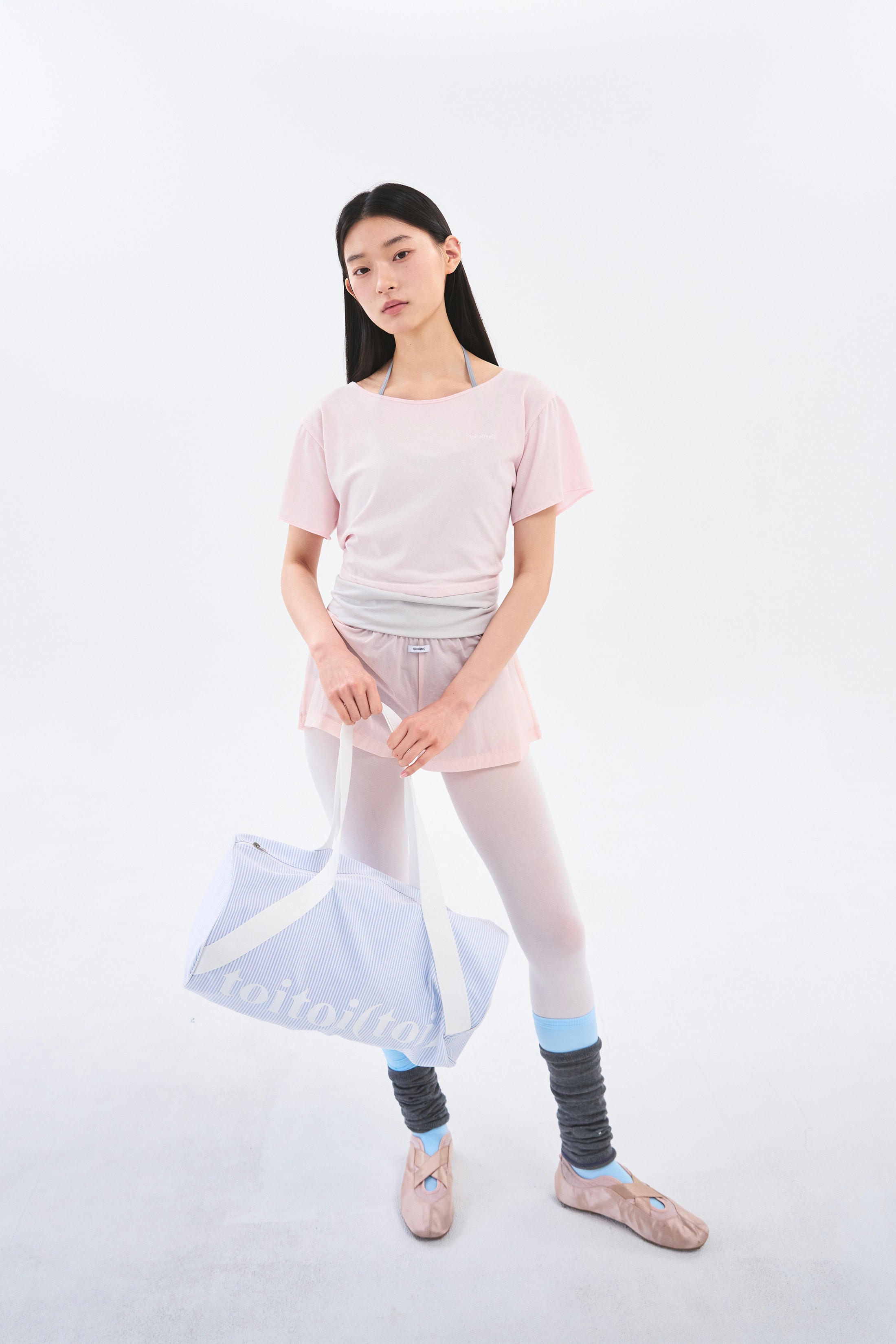 [4차 Reorder]Circle Back Crop Tee _ Peach Pink