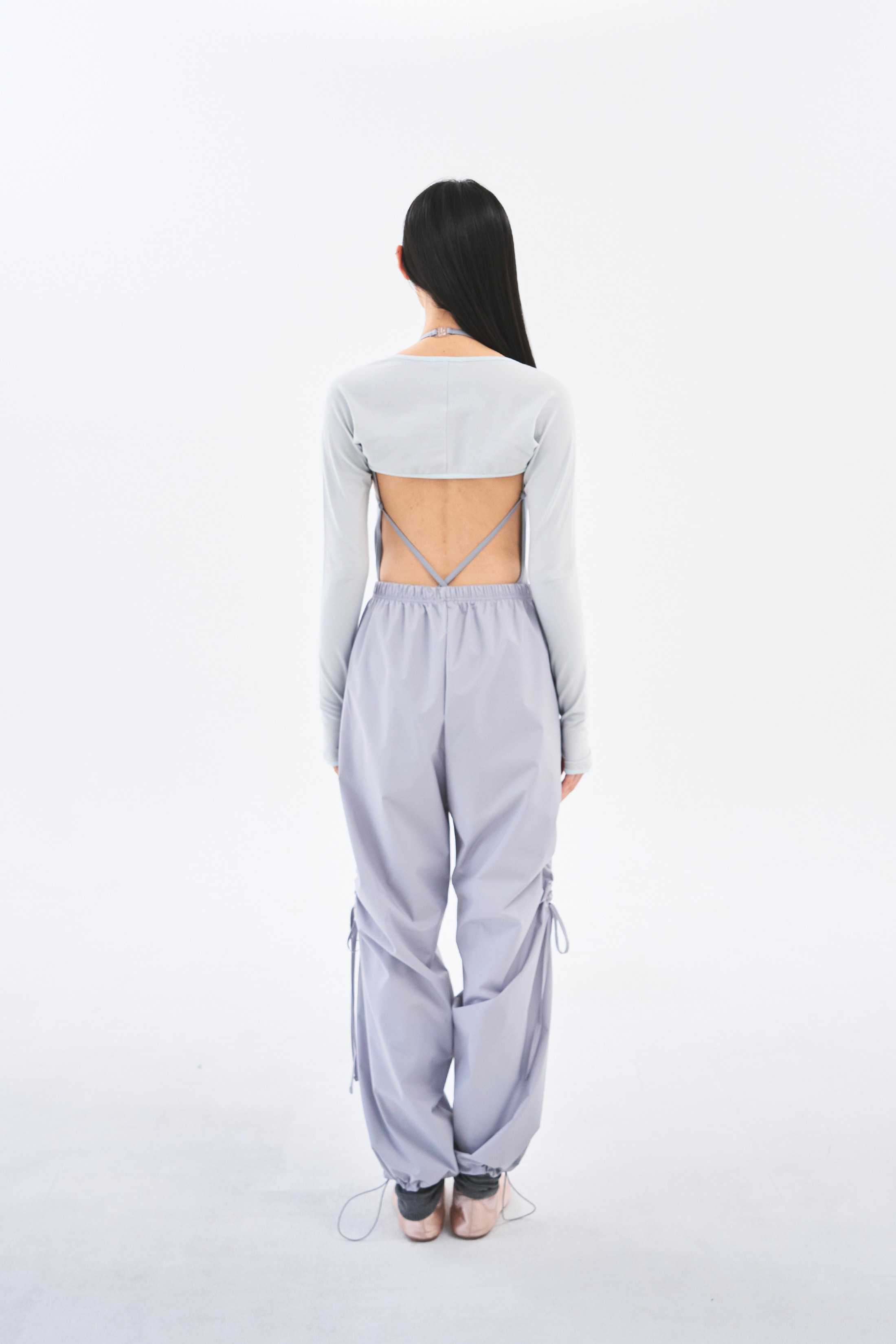 [2차 Reorder]Line Trim Shrug _ Light Grey/Soft Mint