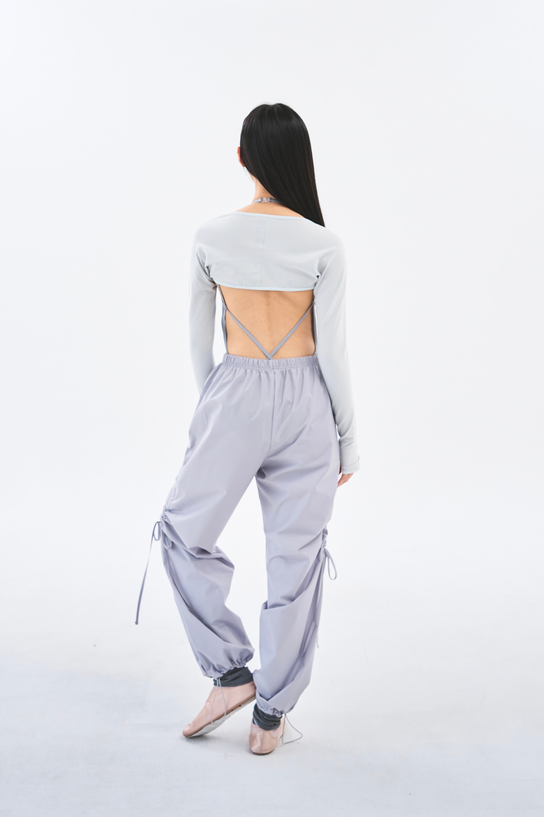 [Reorder]Bow Warm-up Pants _ Light Grey