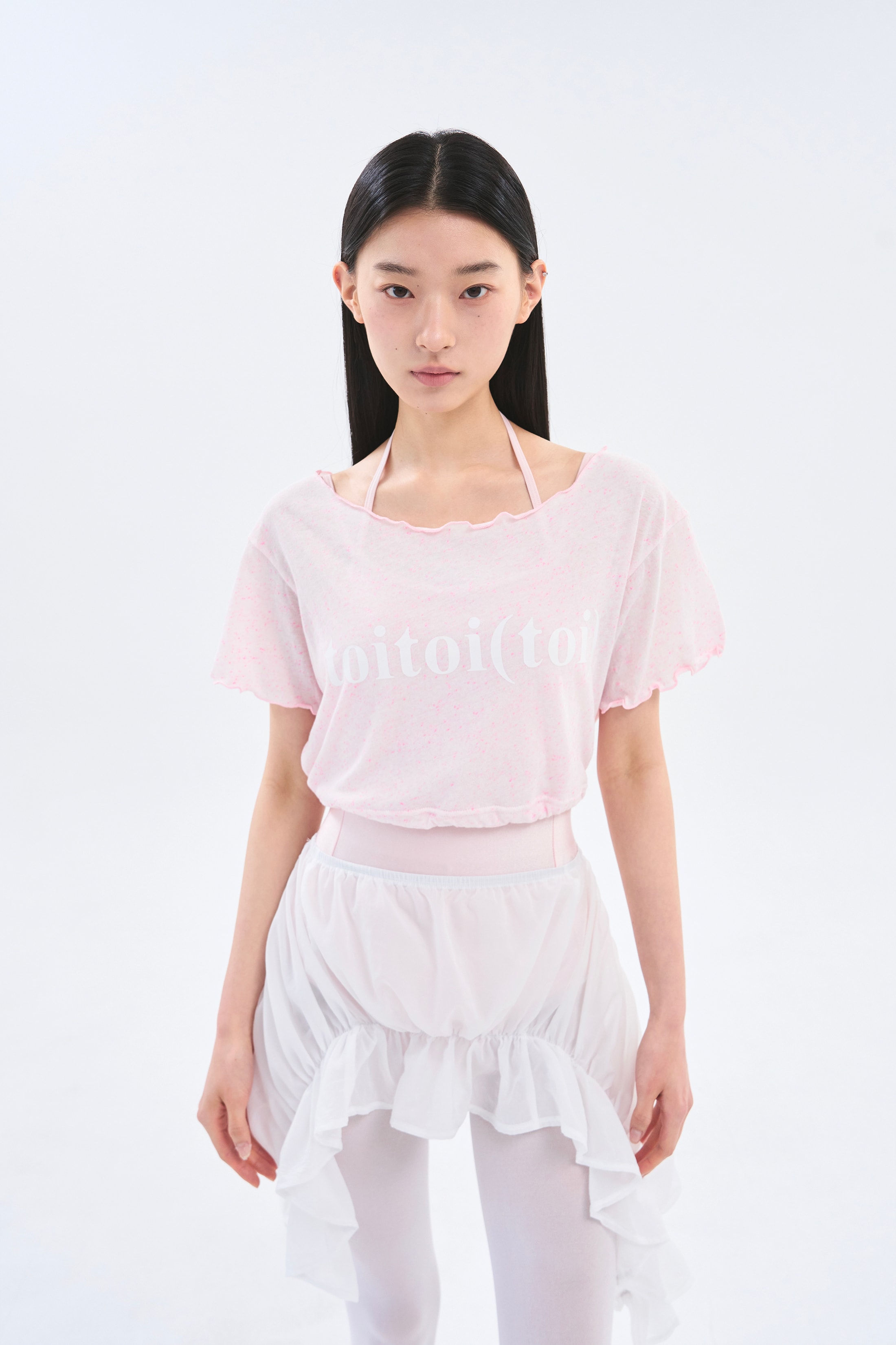 [3차 Reorder]Sparkling Crop Tee _ Milk Pink