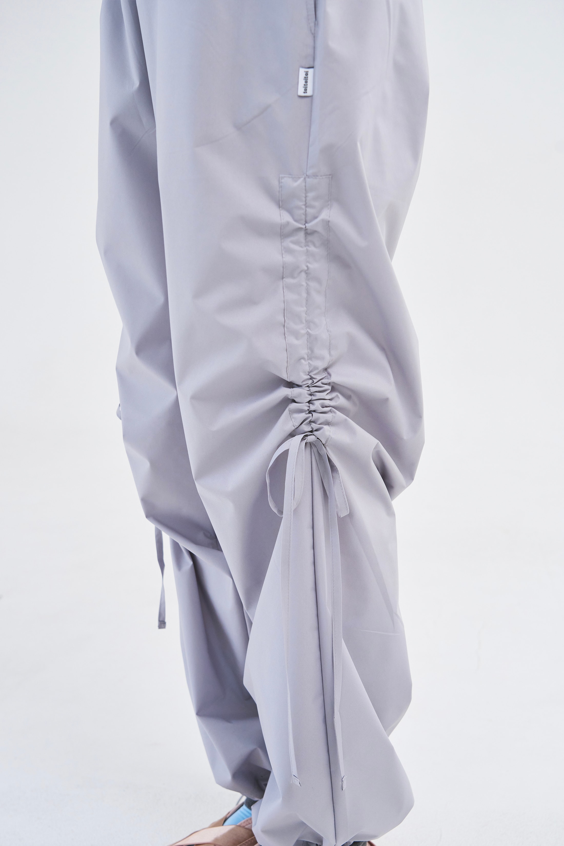 [Reorder]Bow Warm-up Pants _ Light Grey