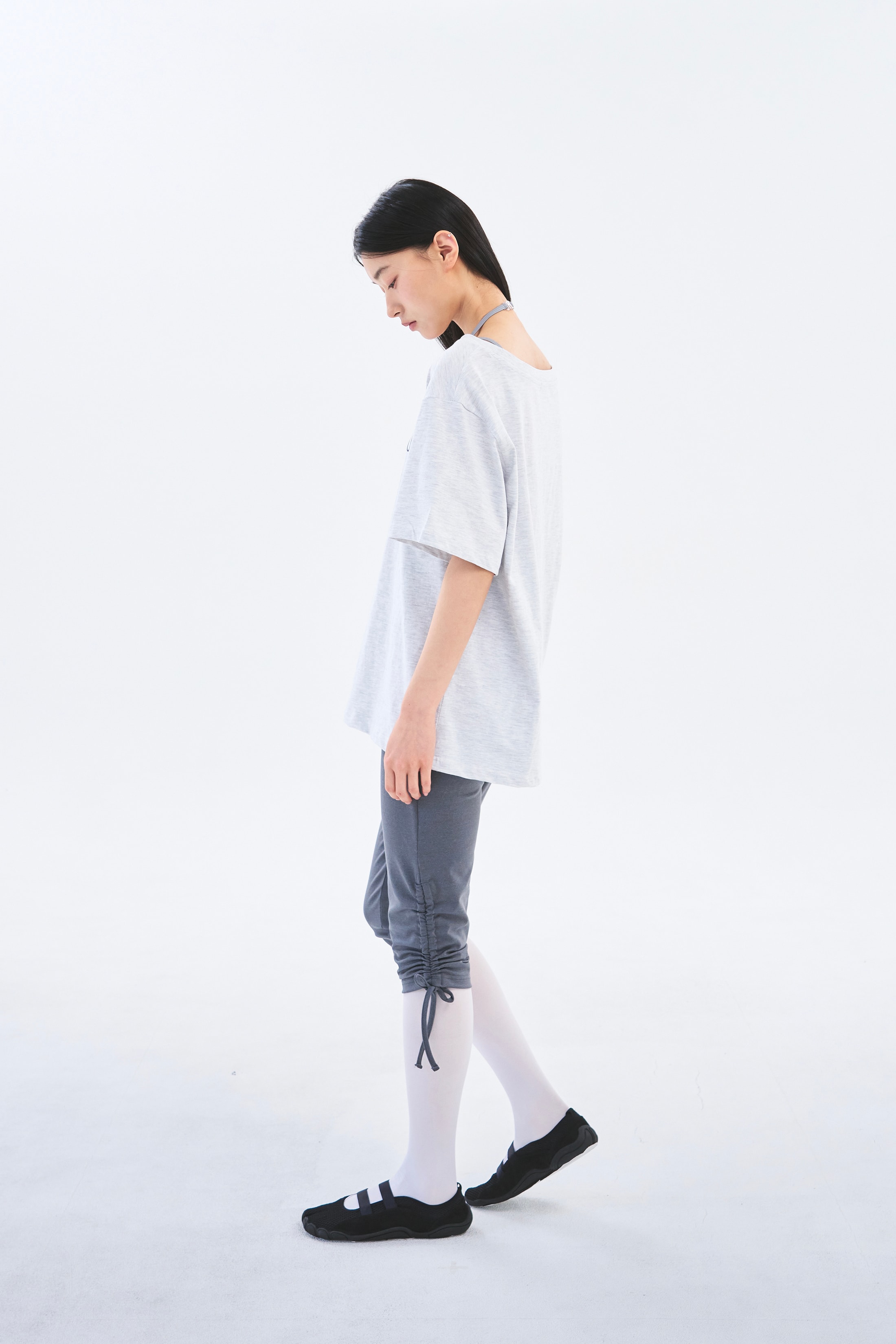 [4차 Reorder]Toitoi(toi) Drape Shoulder Tee _ Cloud Melange