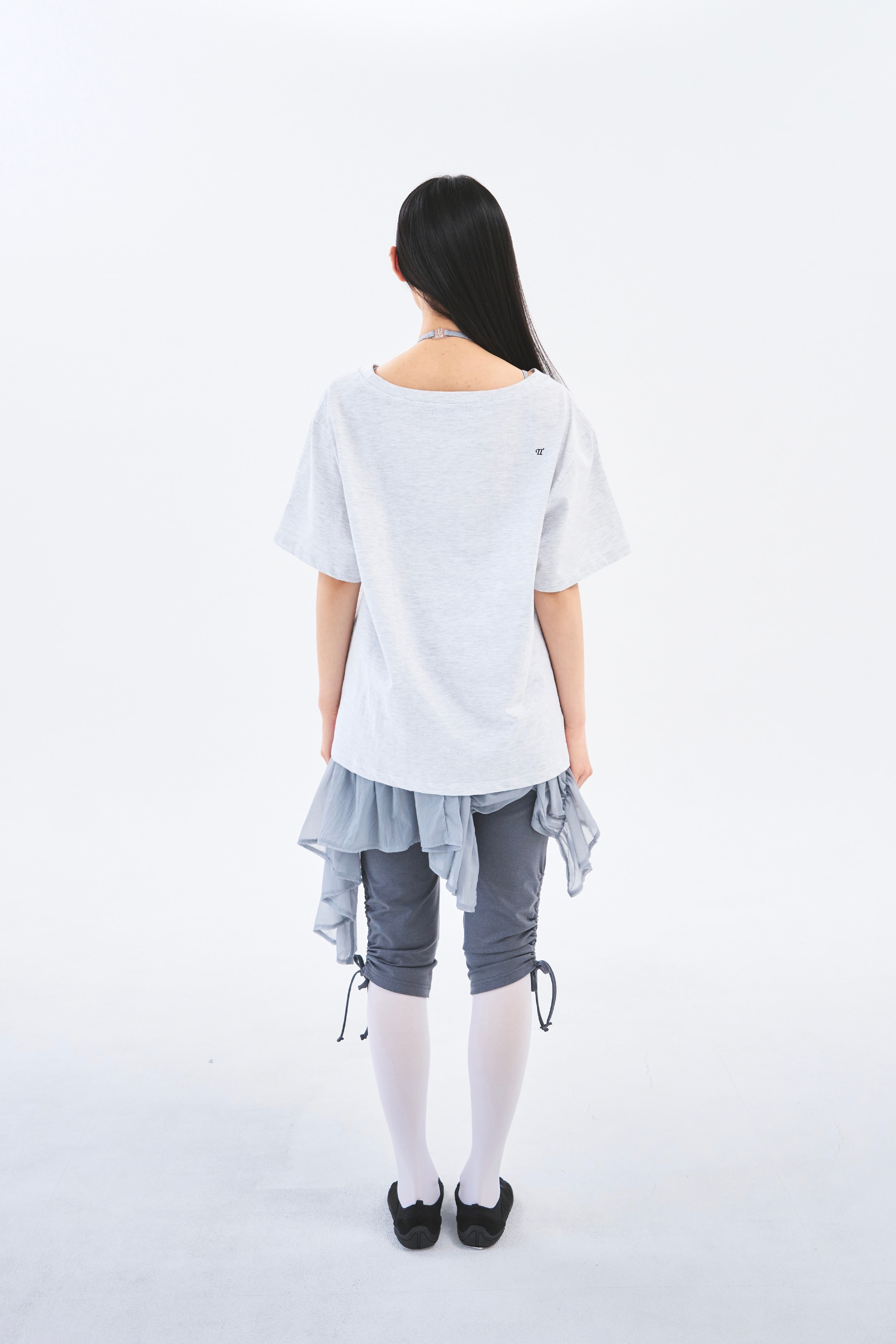 [4차 Reorder]Toitoi(toi) Drape Shoulder Tee _ Cloud Melange