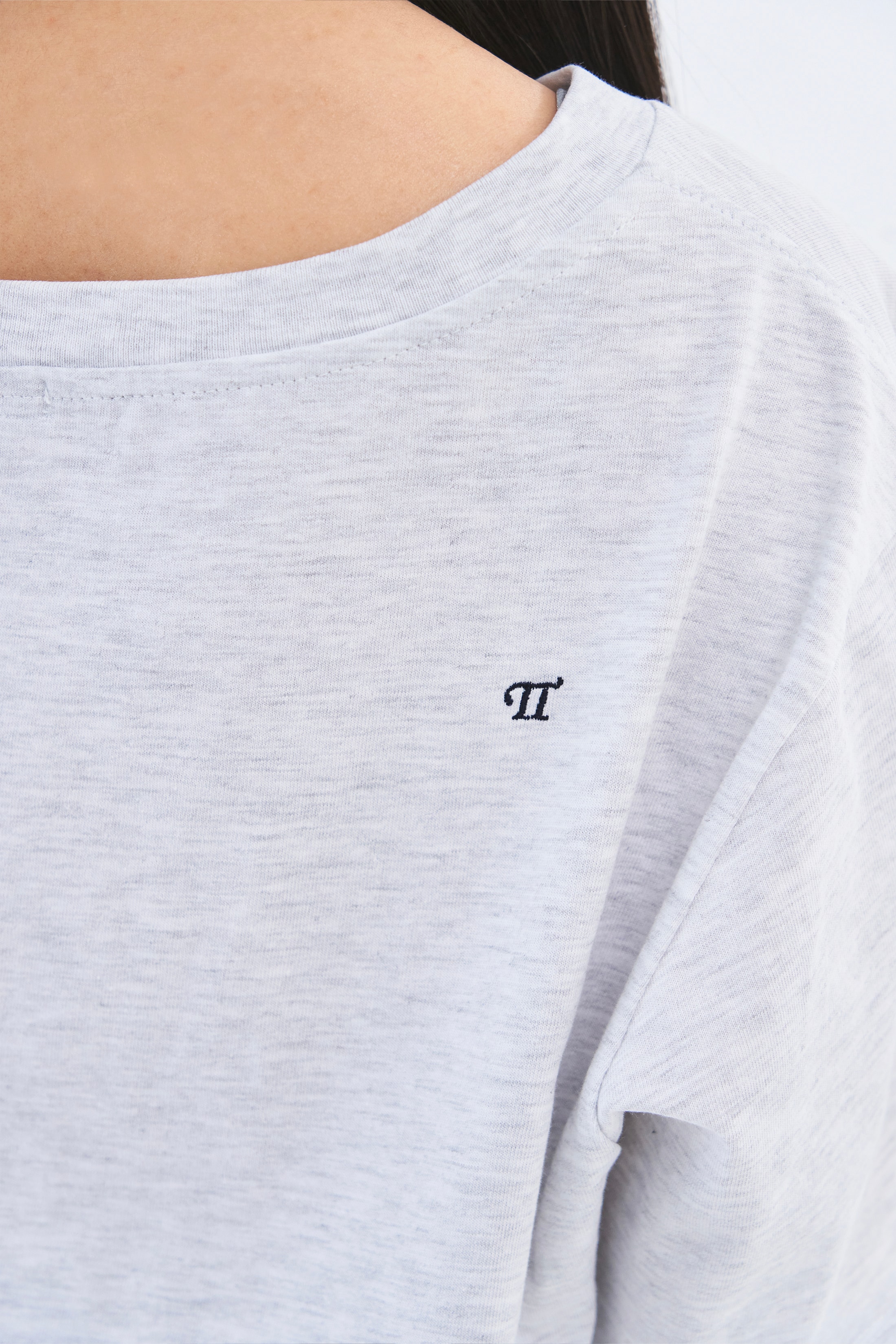 [4차 Reorder]Toitoi(toi) Drape Shoulder Tee _ Cloud Melange