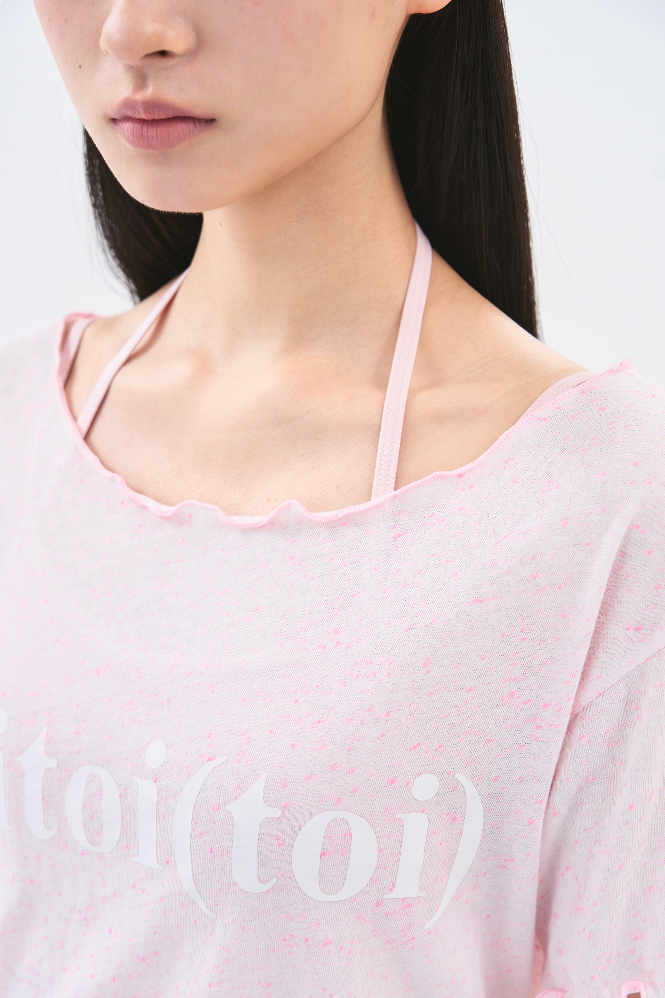 [3차 Reorder]Sparkling Crop Tee _ Milk Pink