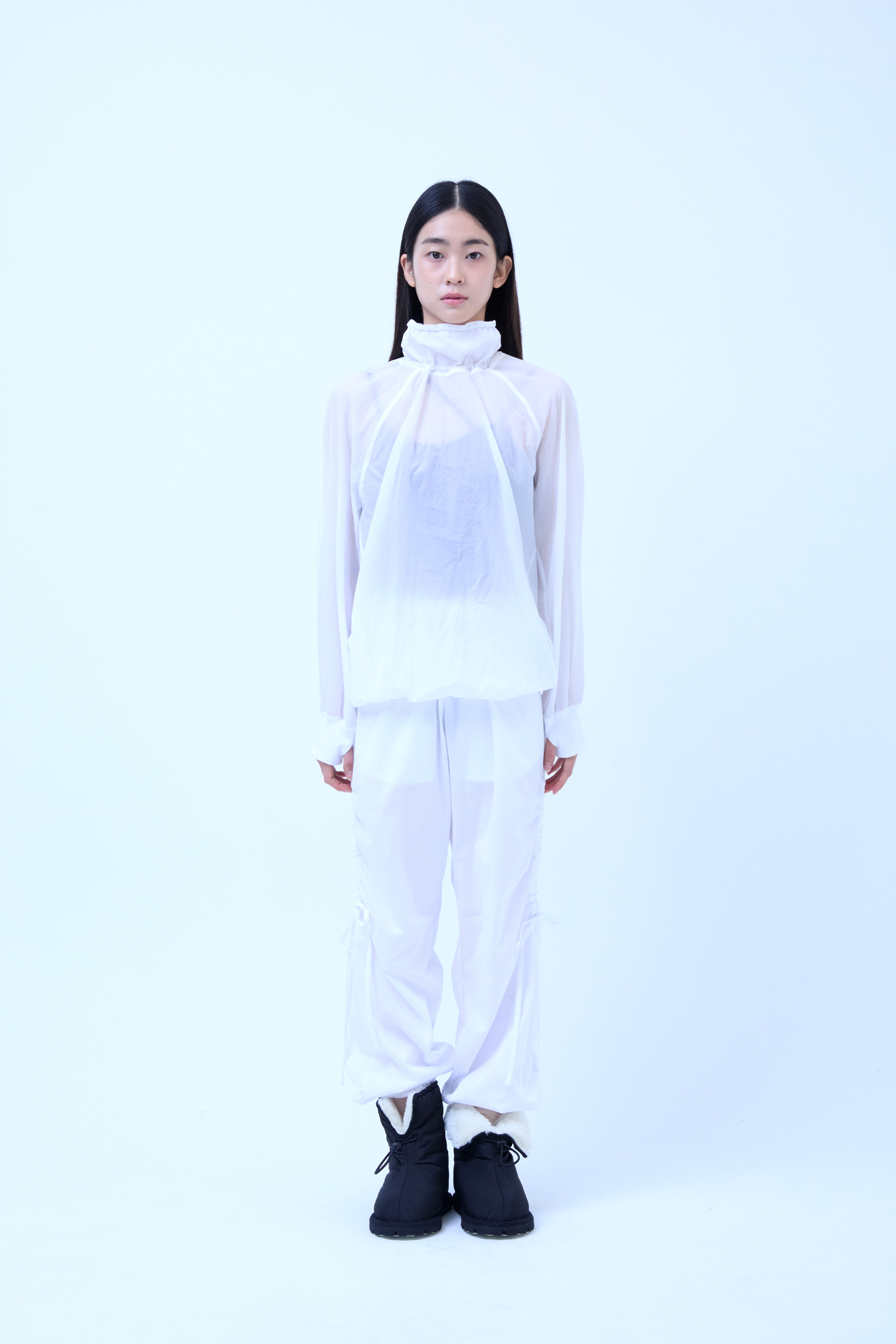 Nylon String Warm-up Top_WHITE