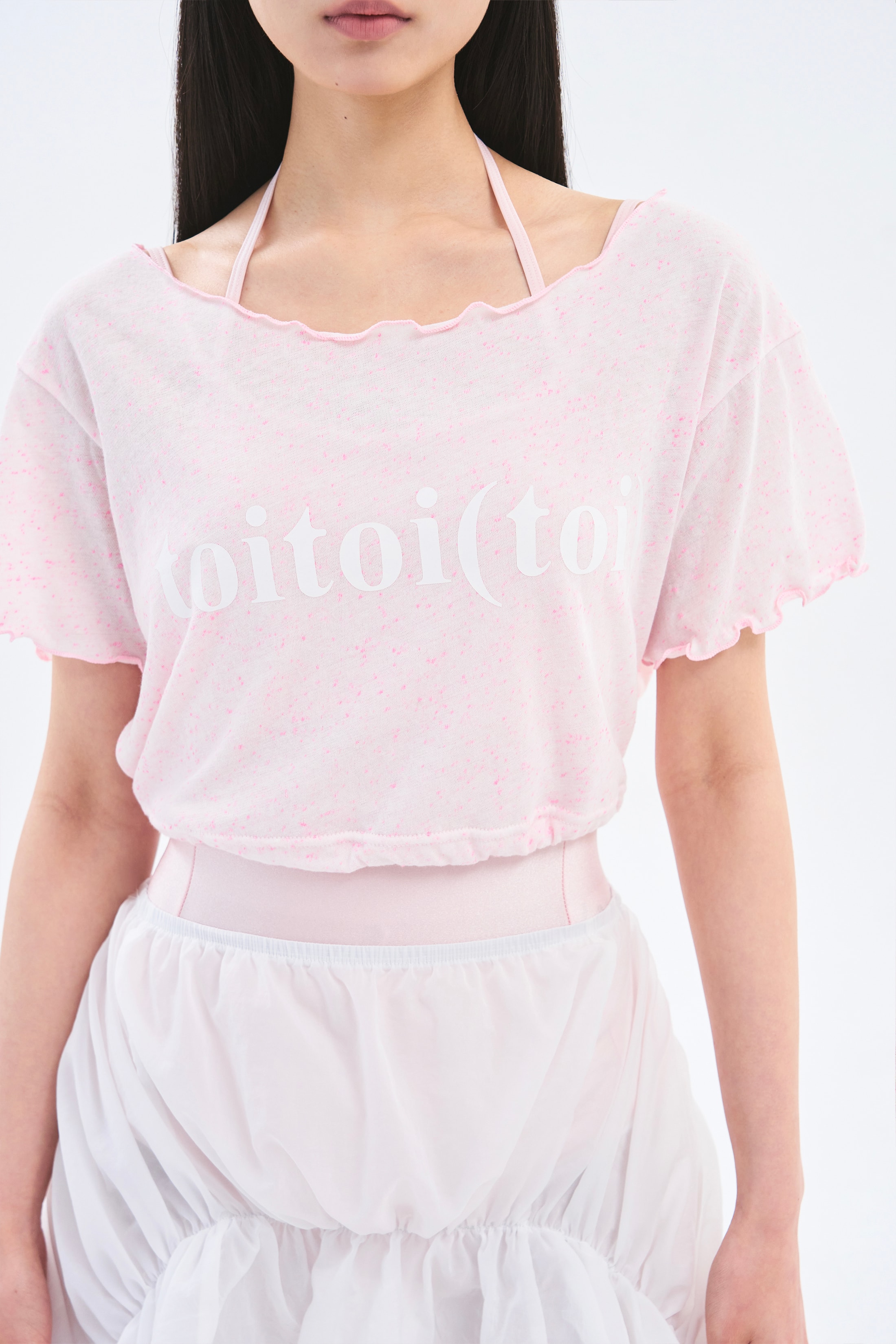 [3차 Reorder]Sparkling Crop Tee _ Milk Pink