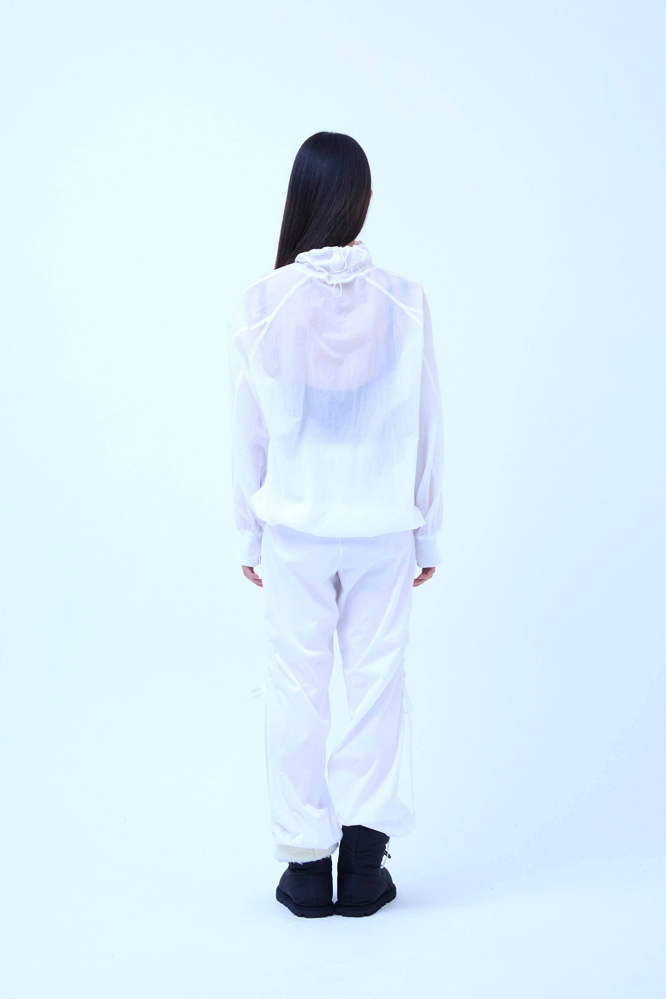 Nylon String Warm-up Top_WHITE